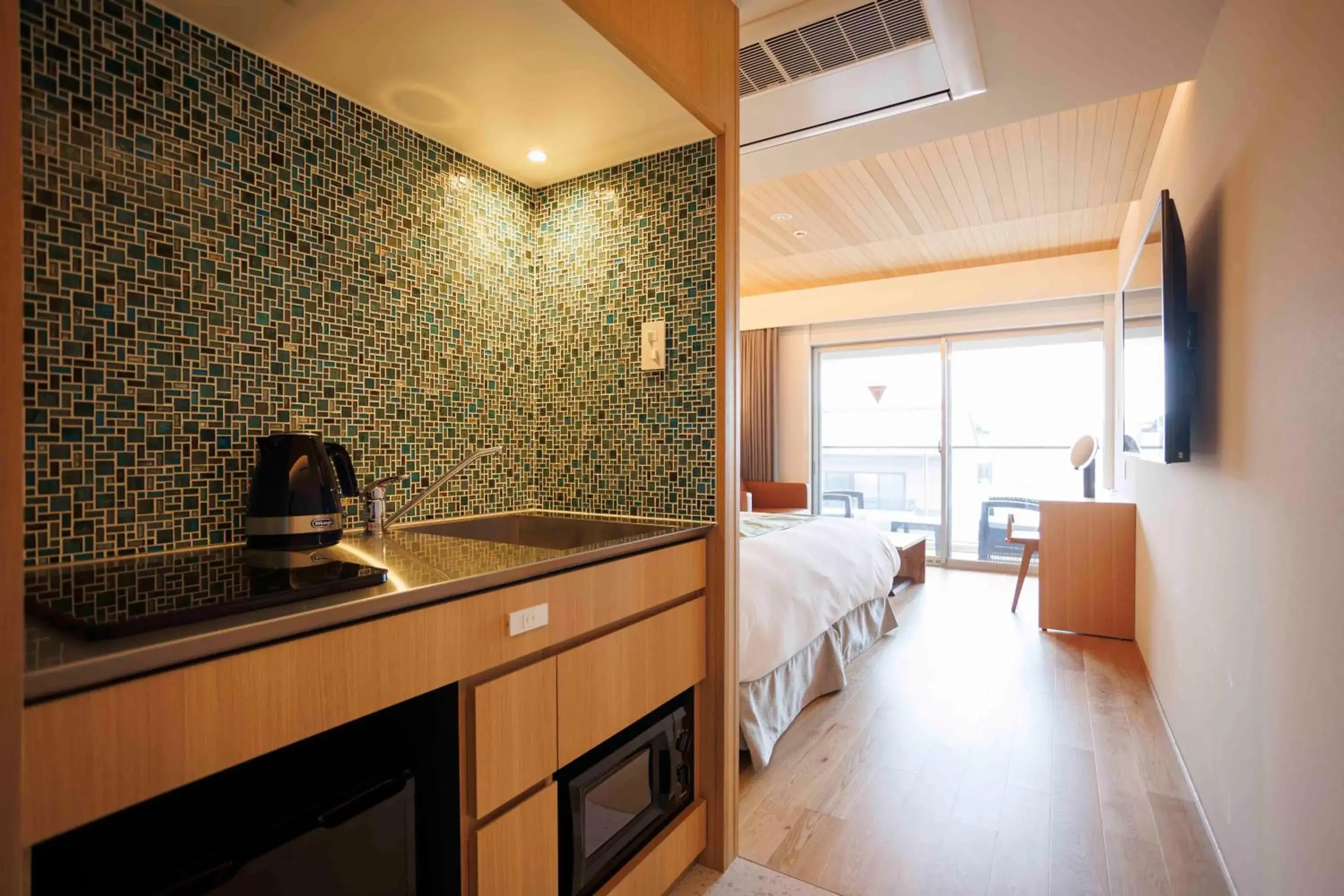 kitchen, Bed in Gion Elite Terrace kitchen, Bed in Gion Elite Terrace