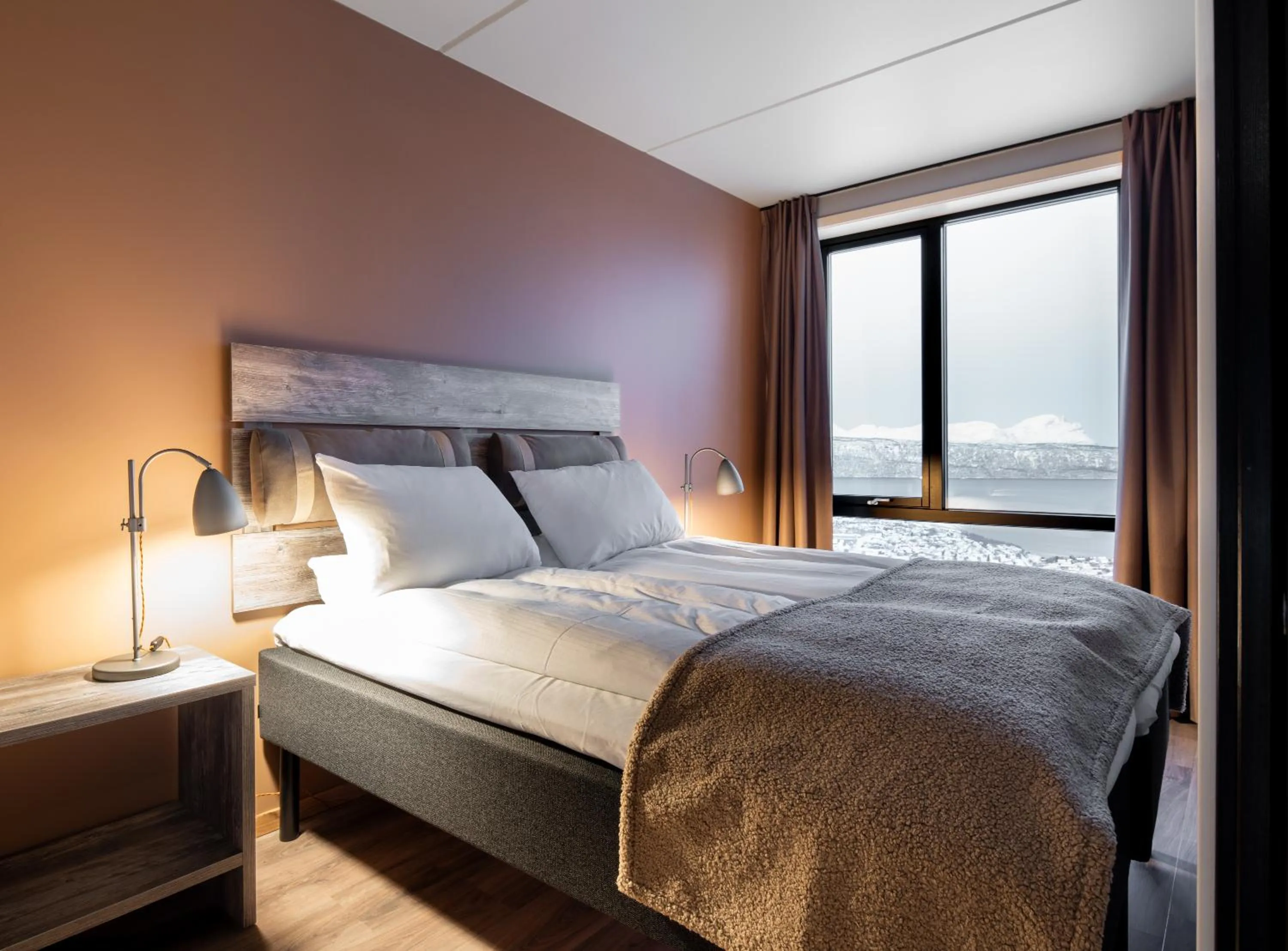 Bedroom, Bed in Basecamp Narvik