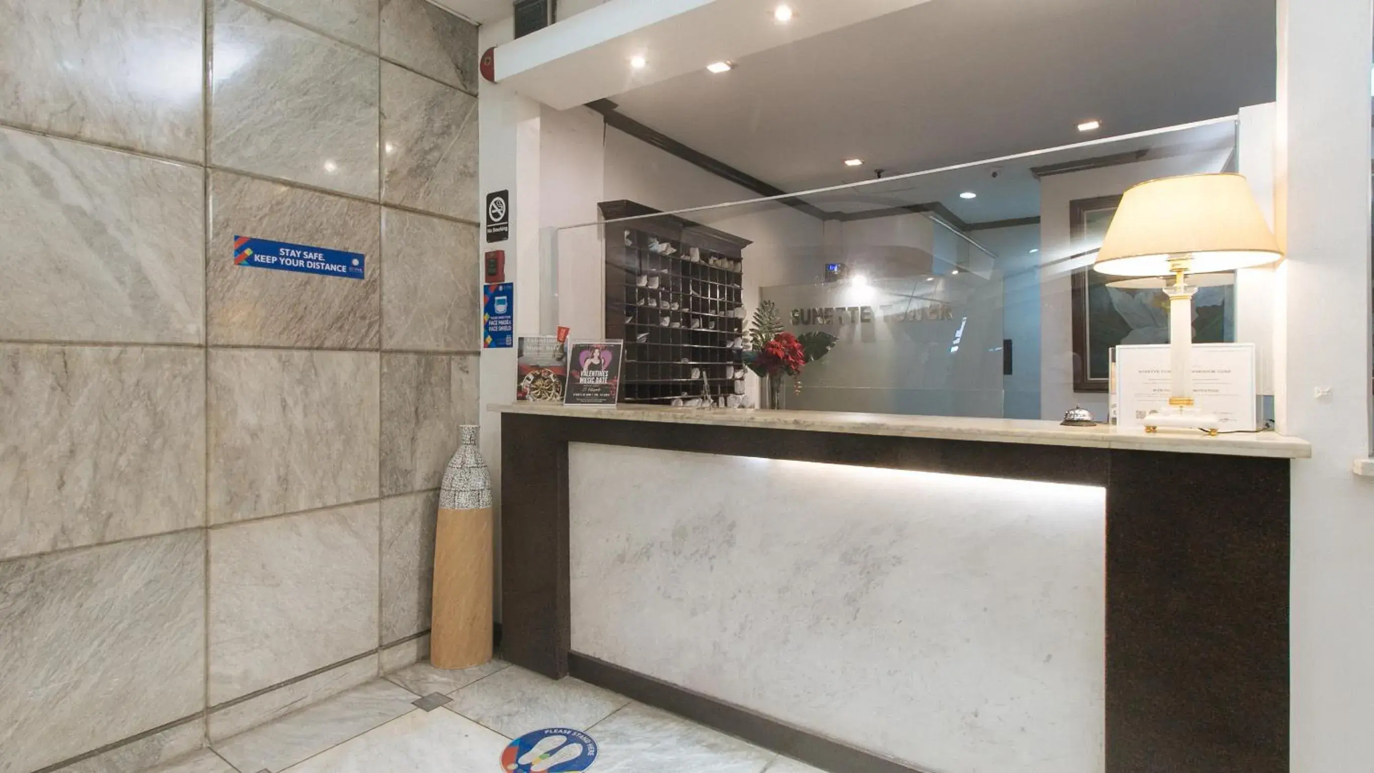 Lobby or reception in Sunette Tower Makati Lobby or reception in Sunette Tower Makati