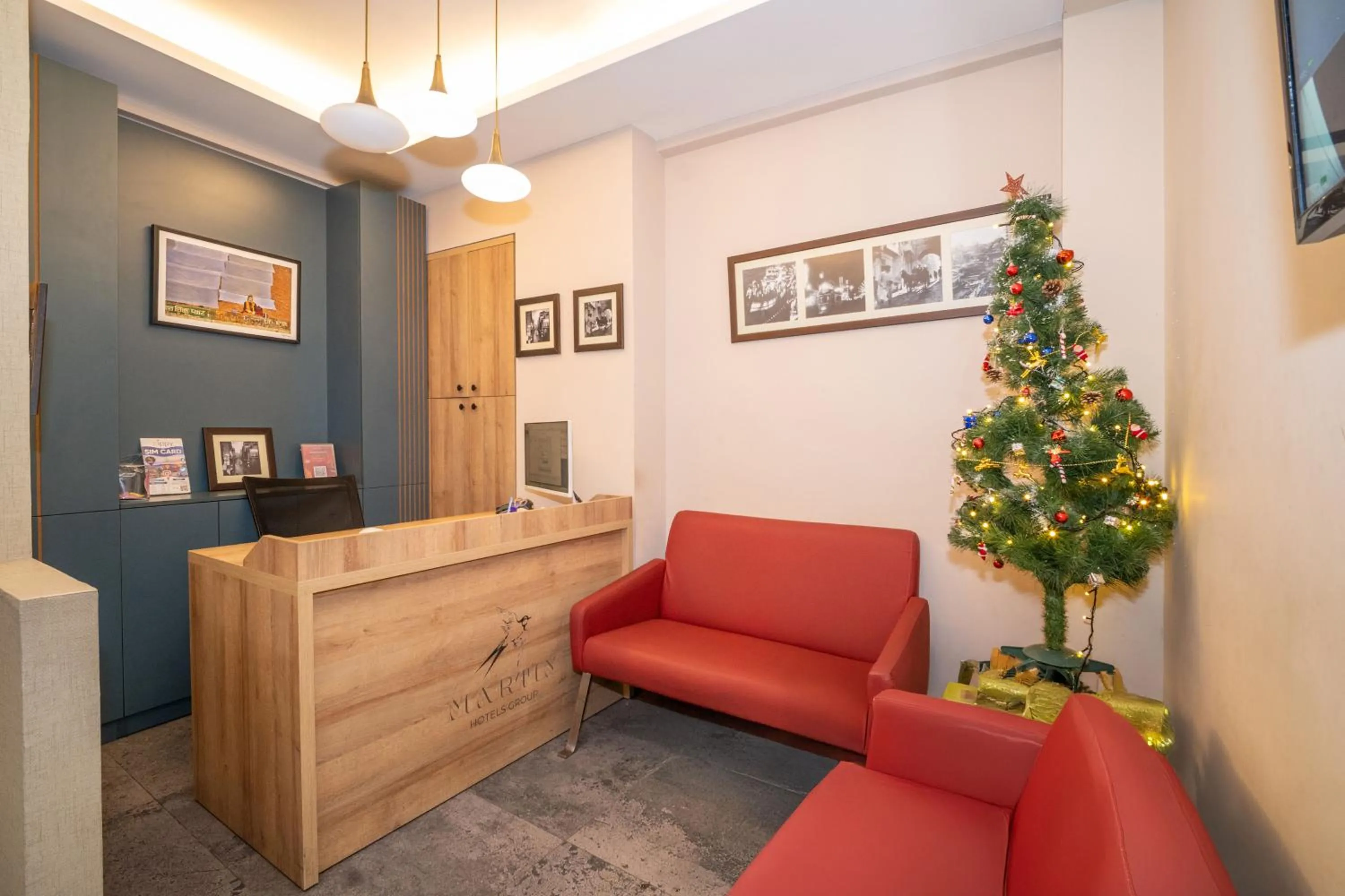 Lobby or reception in Hotel Martin