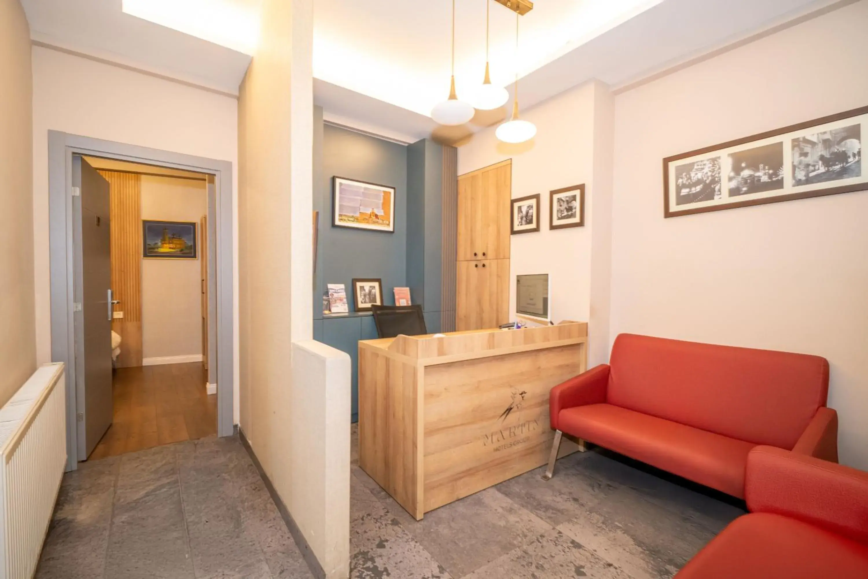 Lobby or reception in Hotel Martin Lobby or reception in Hotel Martin