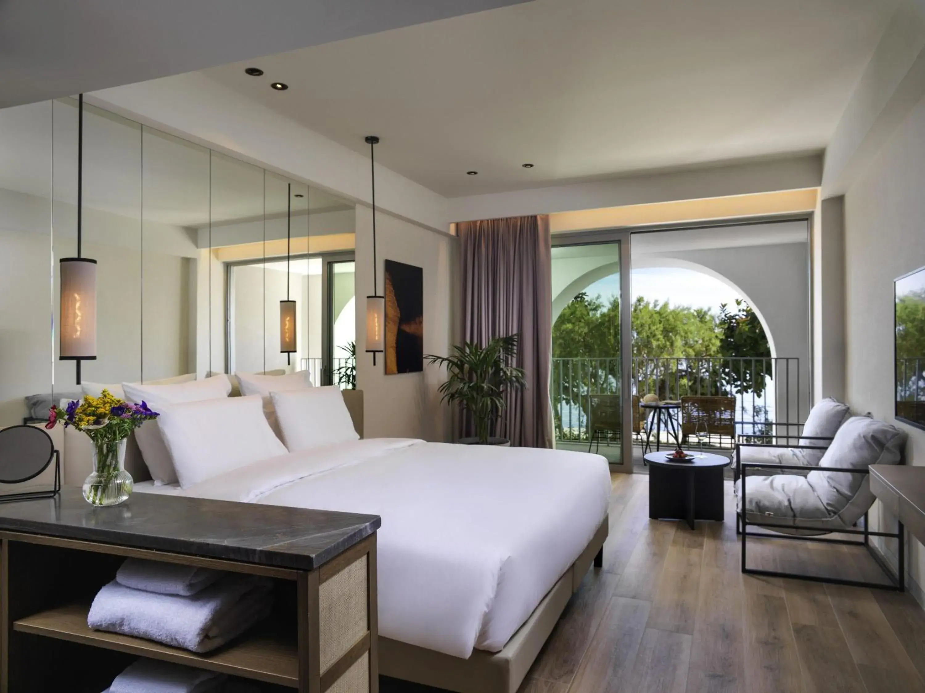 Bedroom, Bed in NIKO Seaside Resort MGallery Bedroom, Bed in NIKO Seaside Resort MGallery