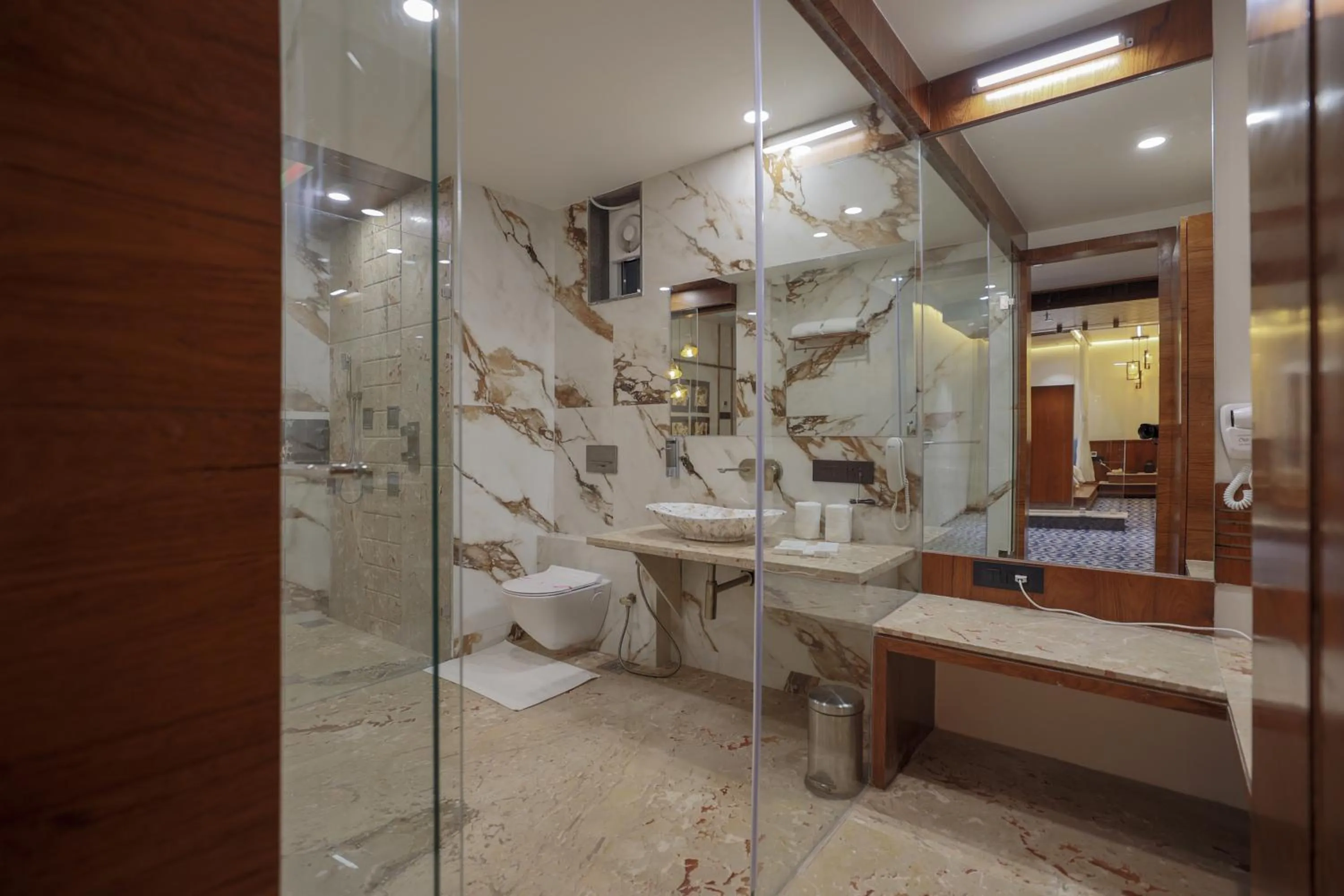 Toilet in Hotel Aditya Mansingh Inn