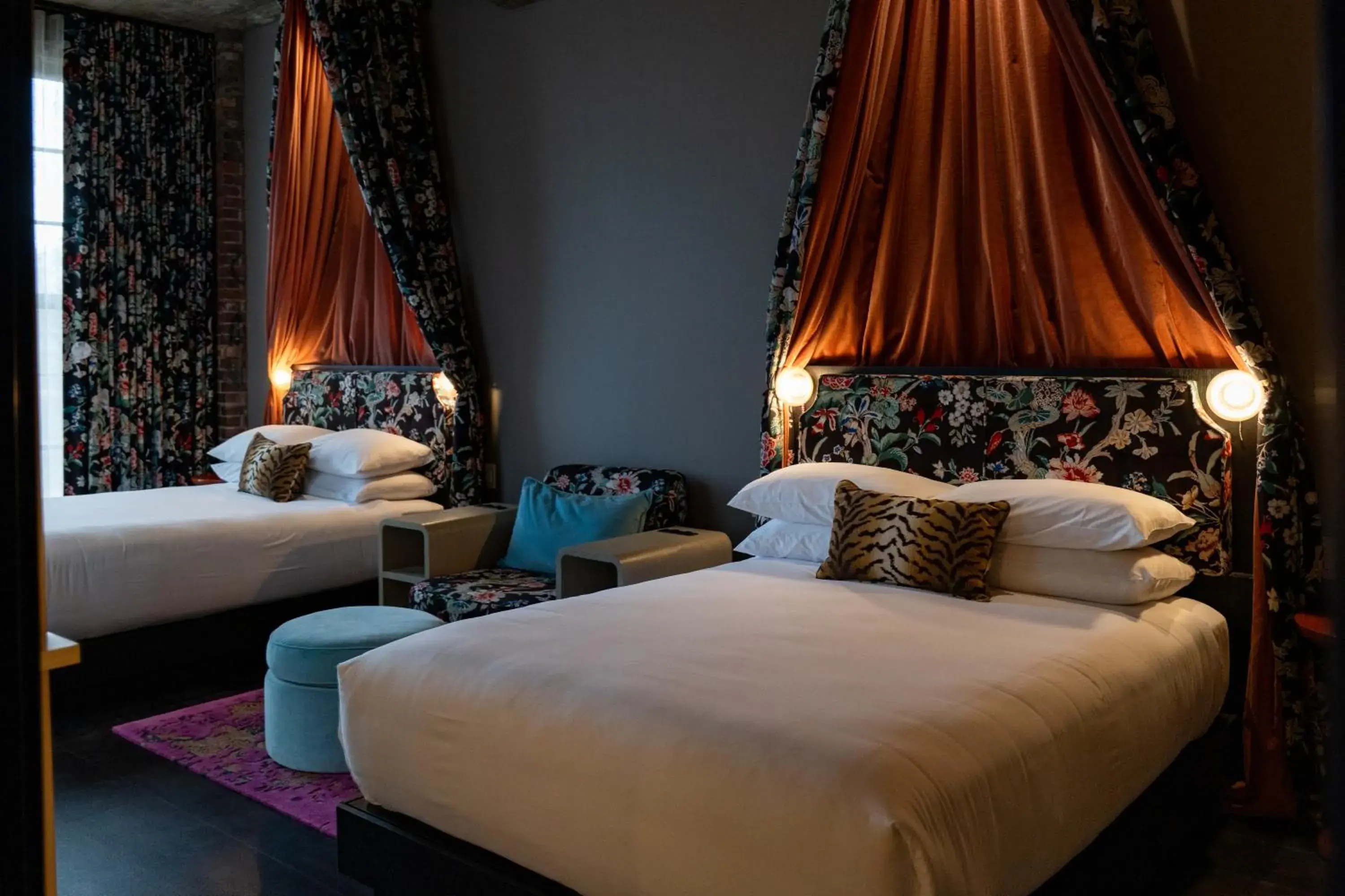 Queen Room with Queen Beds and Riverfront View - Hearing Accessible in The Radical Asheville, Tapestry Collection by Hilton Queen Room with Queen Beds and Riverfront View - Hearing Accessible in The Radical Asheville, Tapestry Collection by Hilton