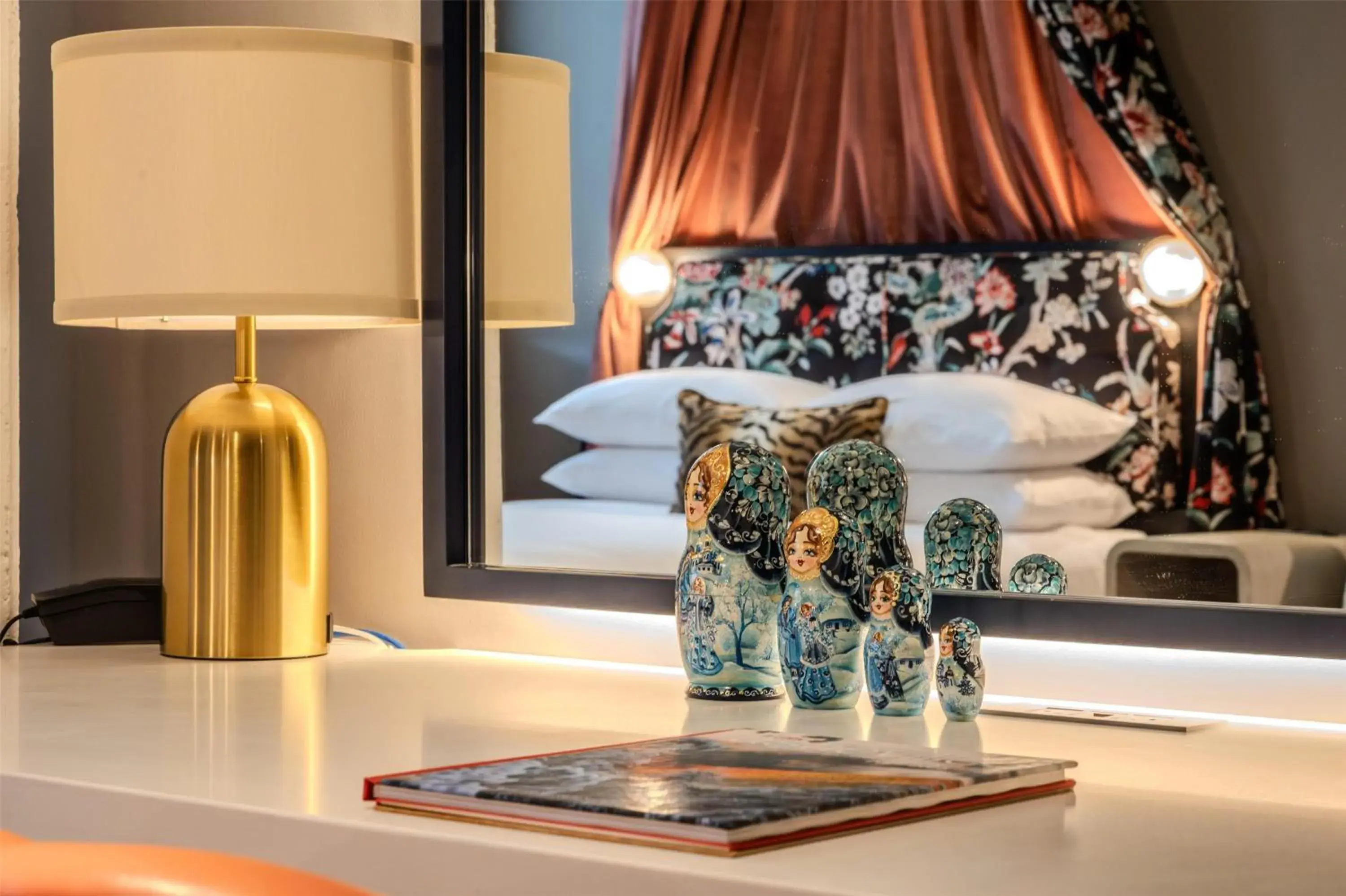 Bedroom, Bed in The Radical Asheville, Tapestry Collection by Hilton Bedroom, Bed in The Radical Asheville, Tapestry Collection by Hilton