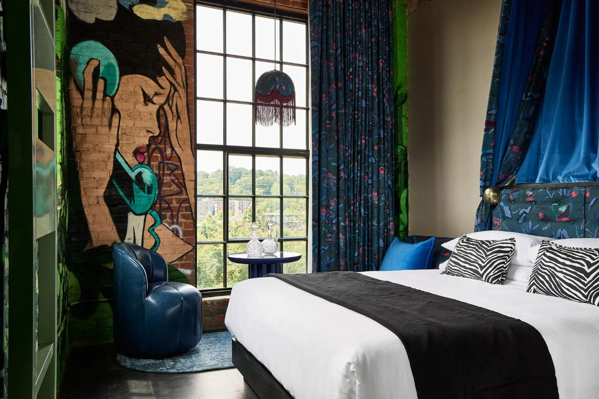Bed in The Radical Asheville, Tapestry Collection by Hilton