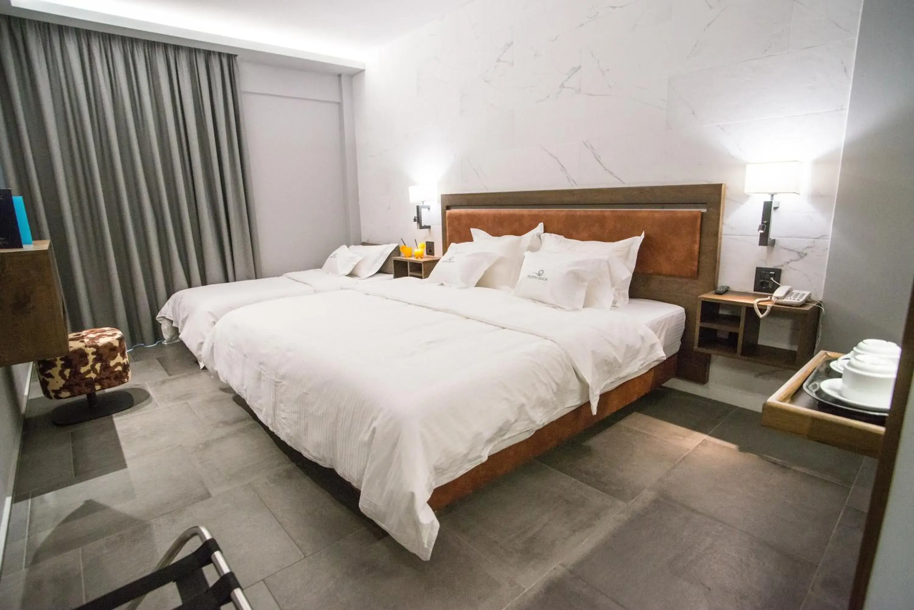 Bed in Palmyra Beach Hotel Bed in Palmyra Beach Hotel