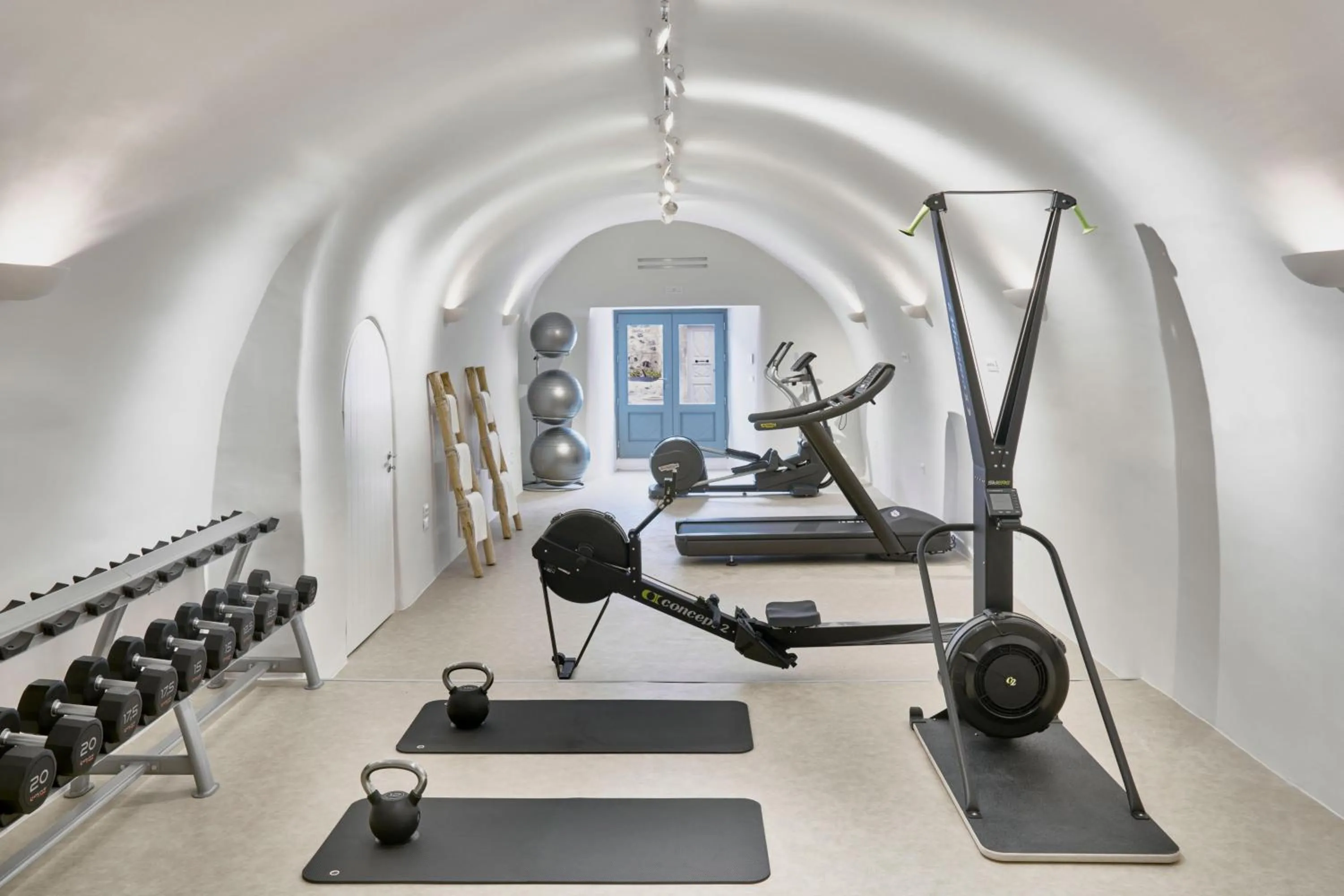 Fitness centre/facilities in Vedema, a Luxury Collection Resort, Santorini