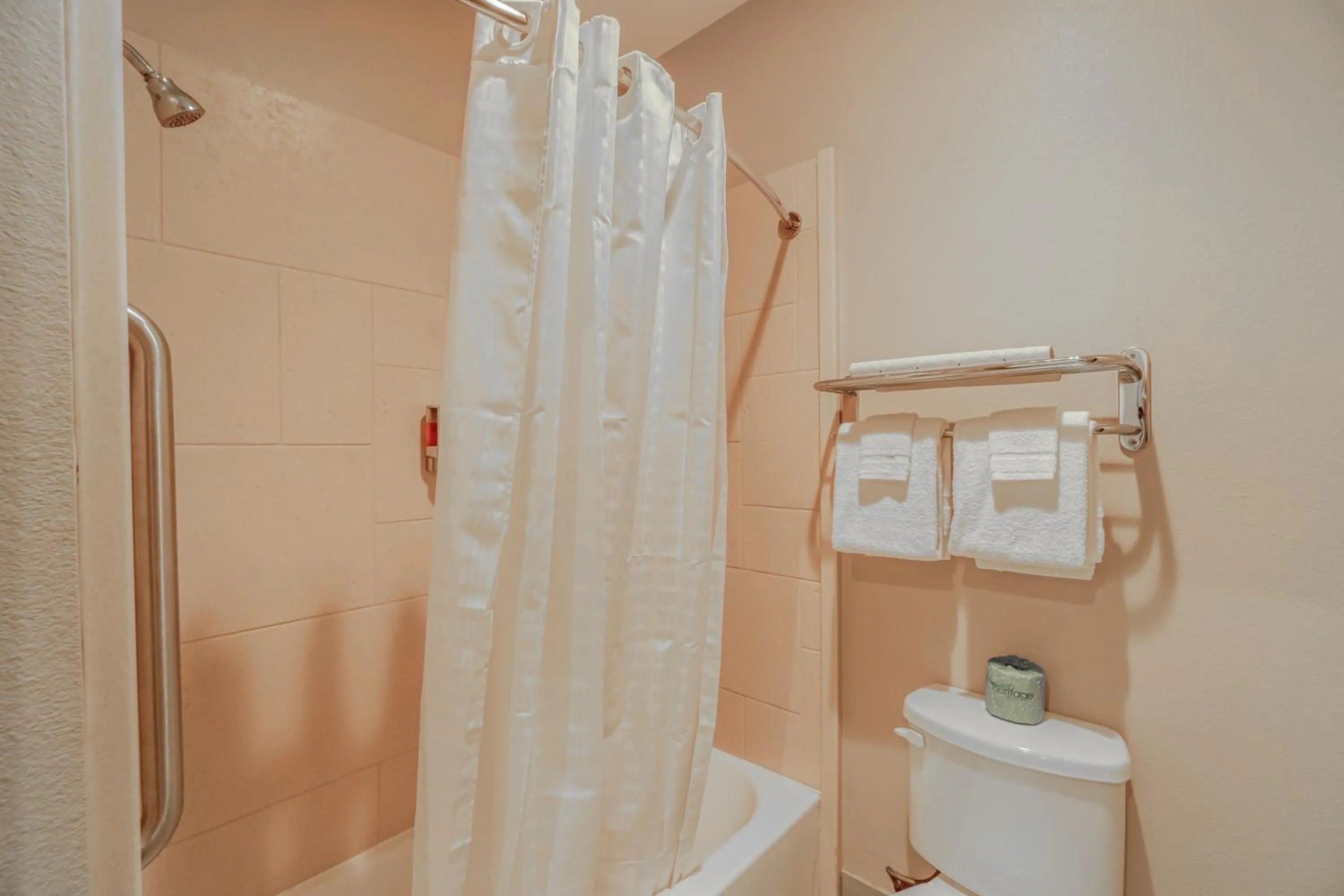 Bathroom in Moulton Inn & Suites By OYO Near Shiner TX