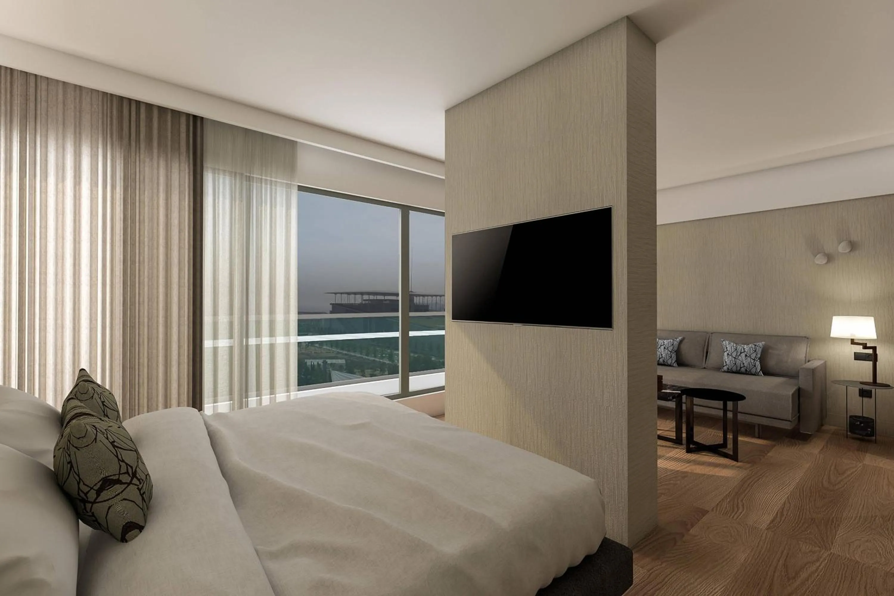 Bedroom, Bed in Athens Marriott Hotel