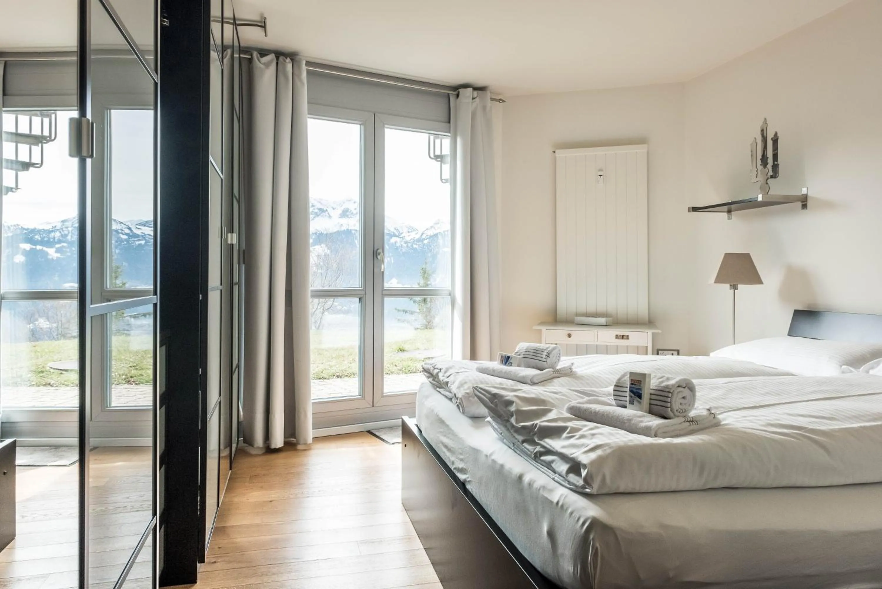 Bedroom, Bed in Apartment Alpenrose 2.5 mit Mitbenutzung SPA & Wellness - GRIWA RENT AG