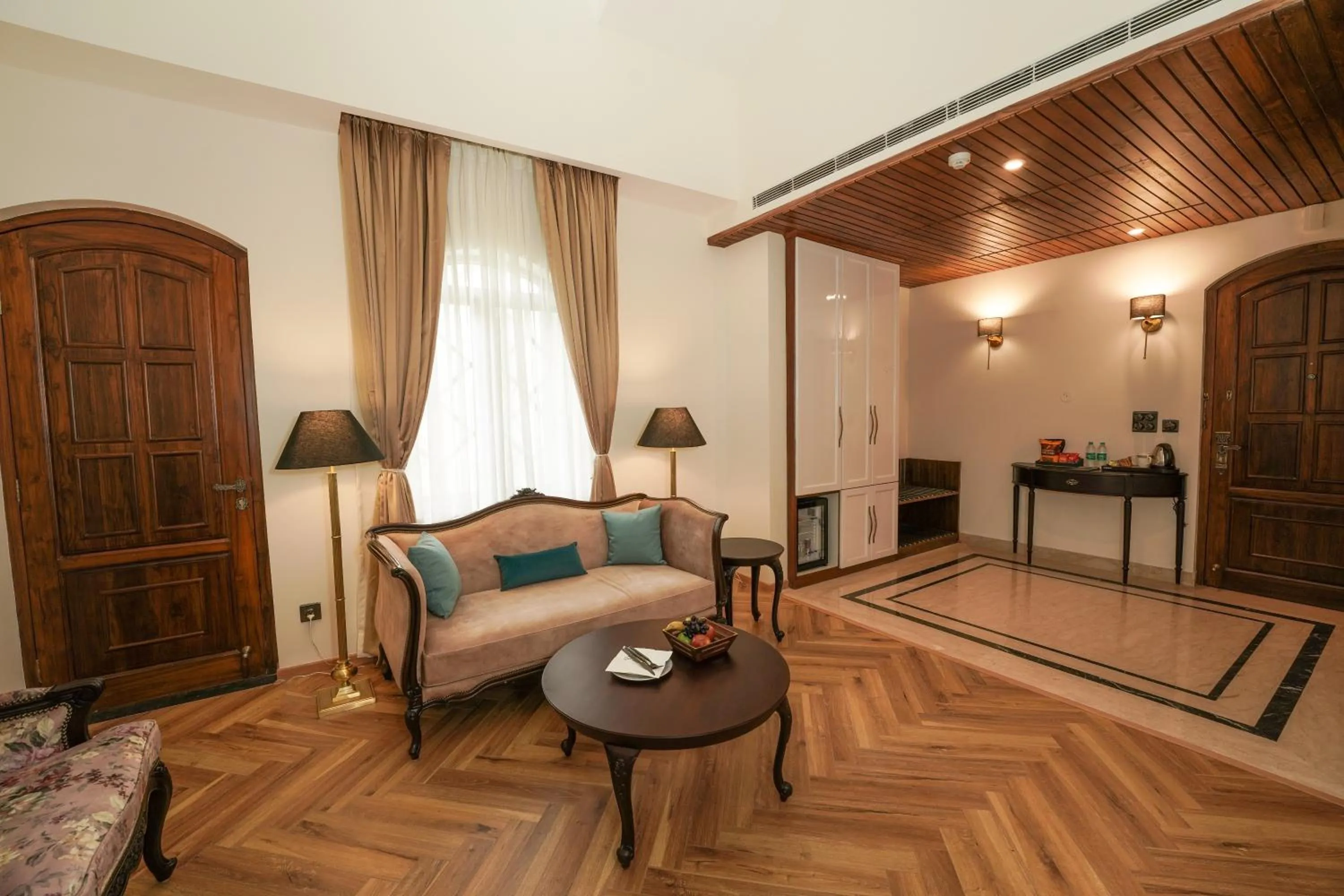 Living room in Infinitea Dakbunglow Palampur