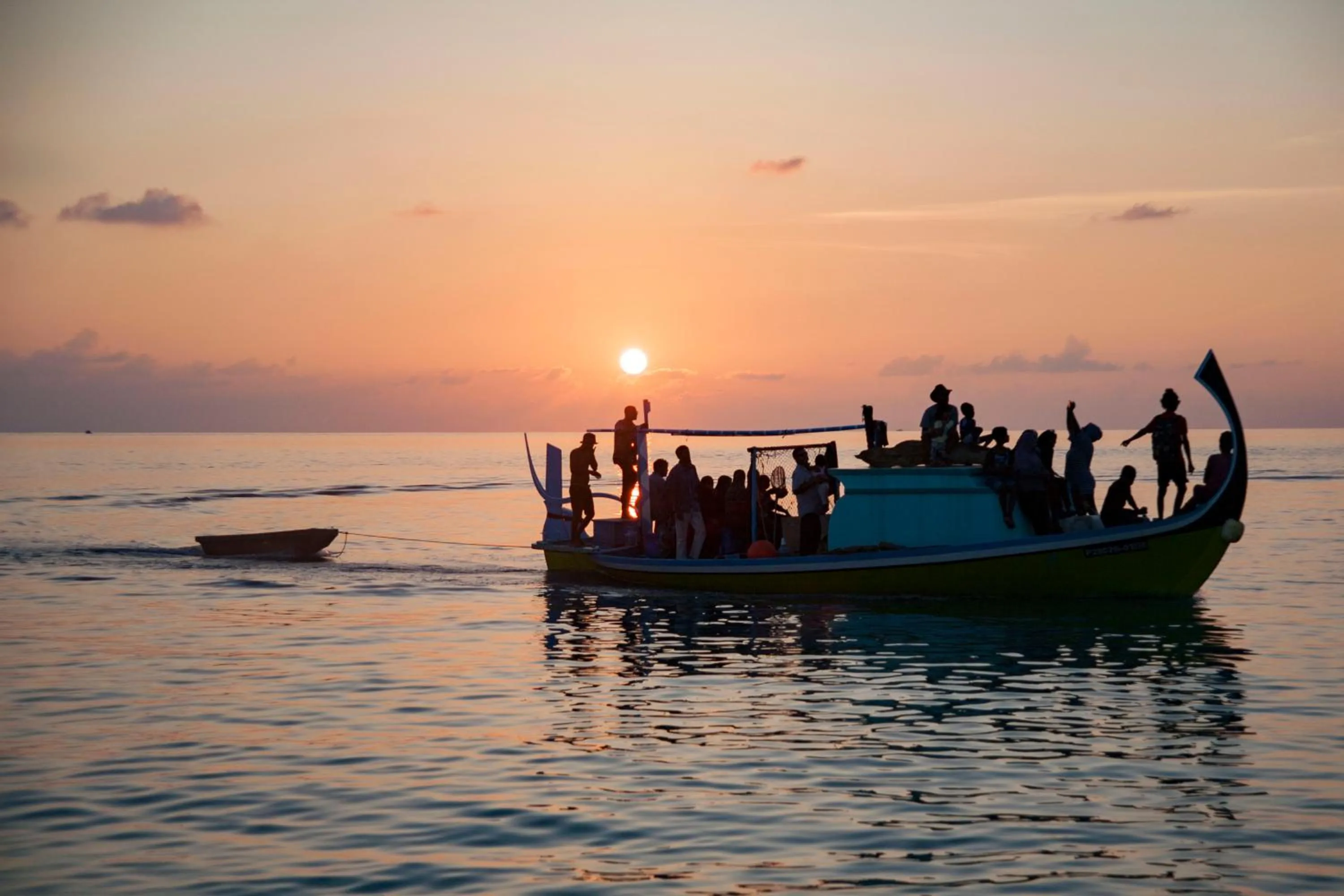 Sunset in Dhonfulhafi Beach View
