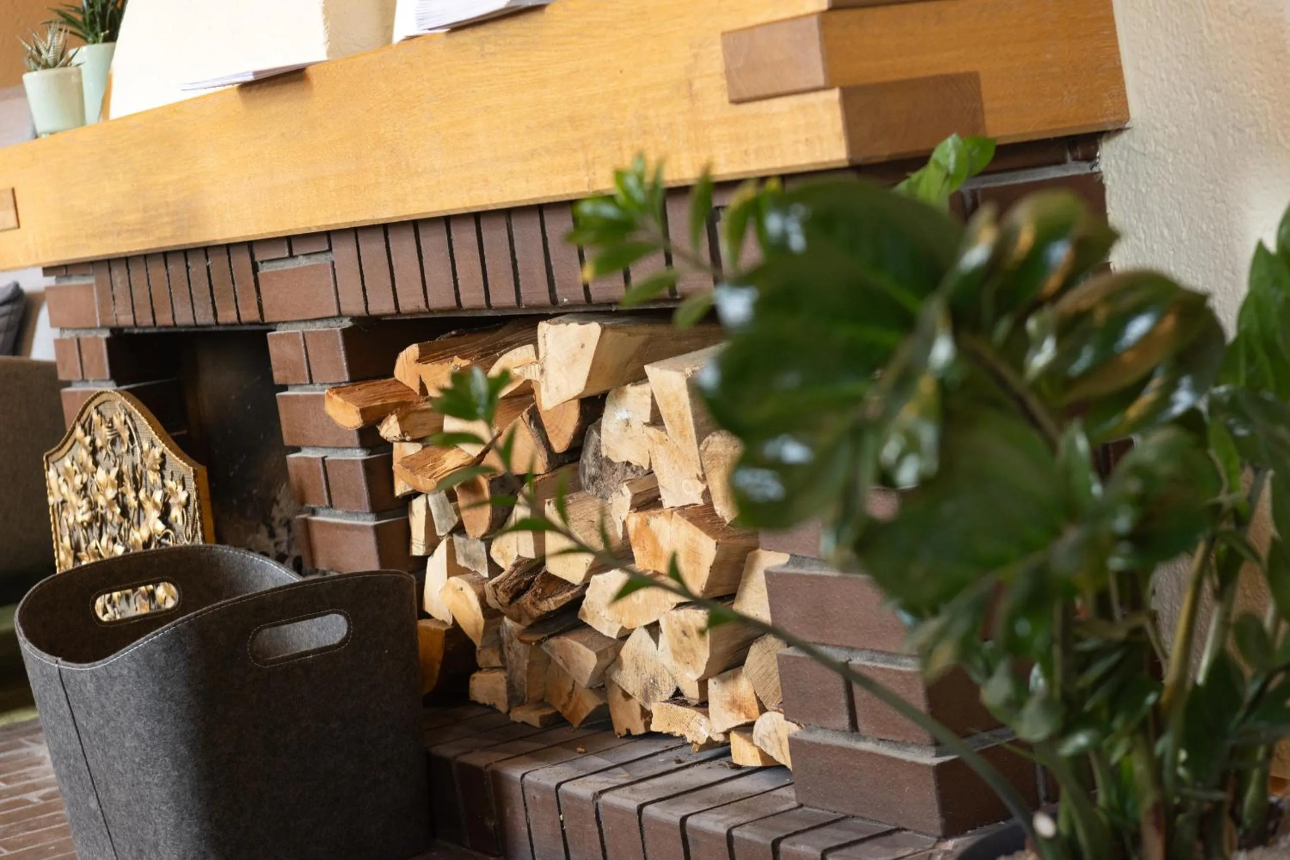 fireplace in Das Hohenried