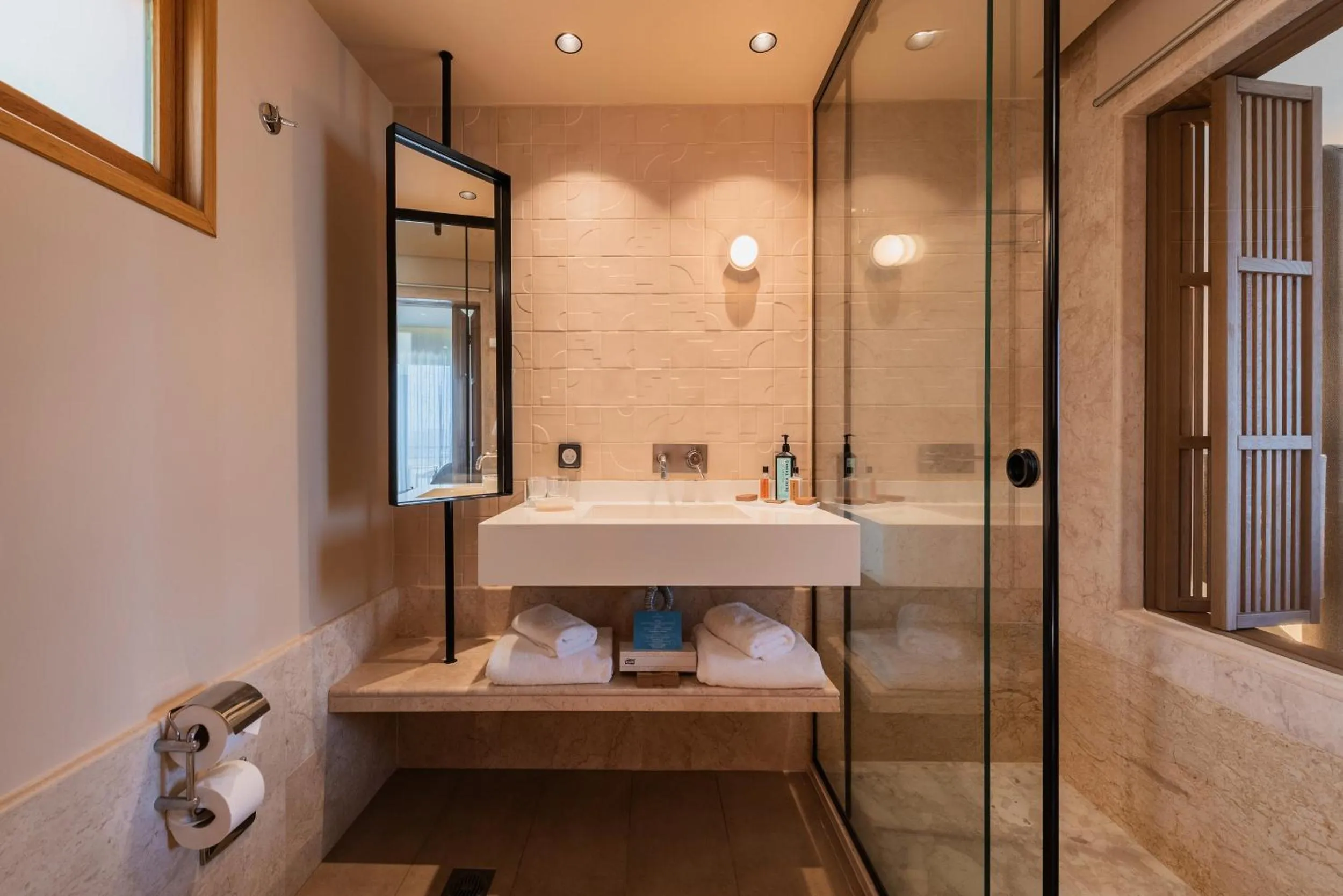 Bathroom in Lindos Mare, Seaside Hotel