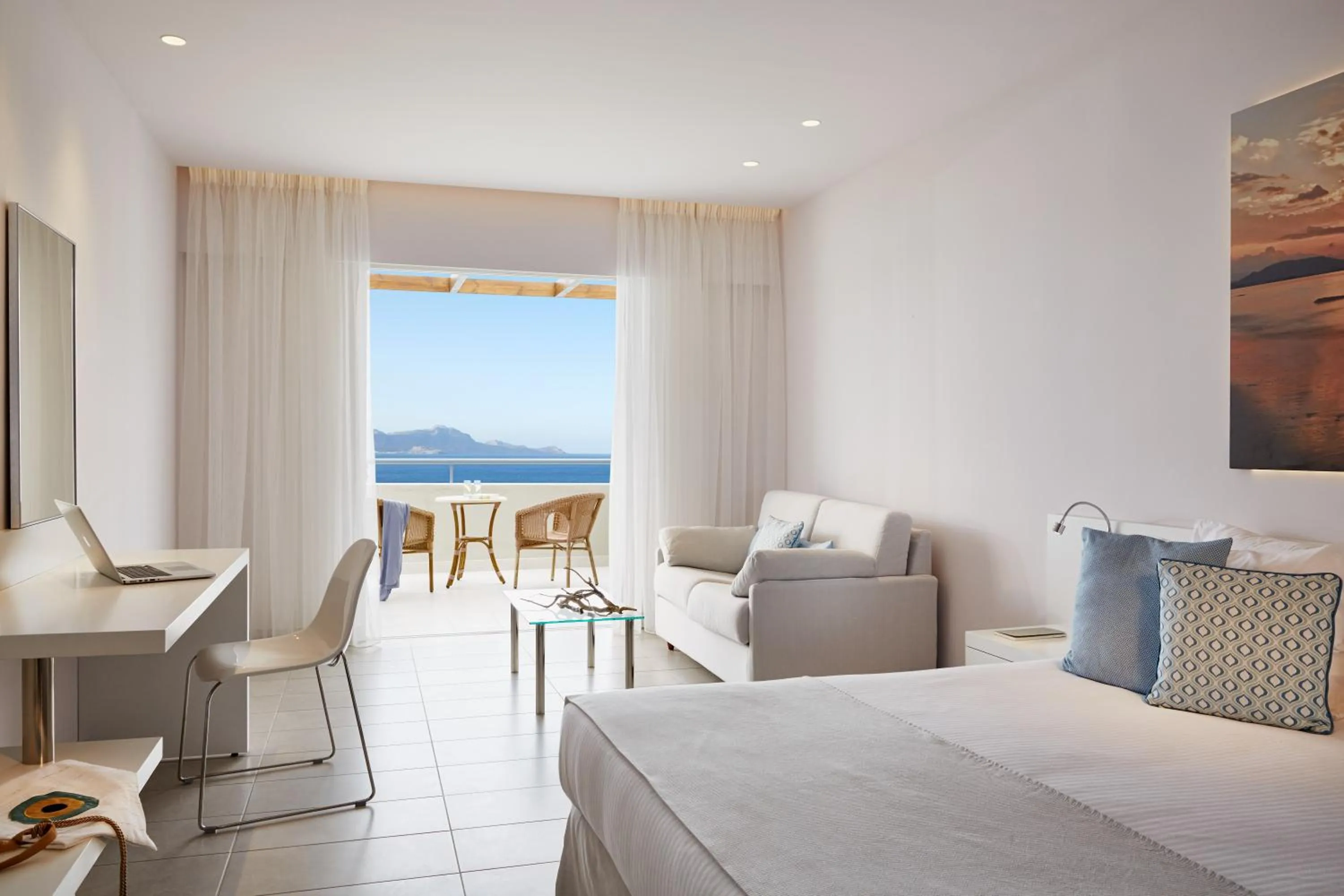 Photo of the whole room, Bed in Lindos Mare, Seaside Hotel