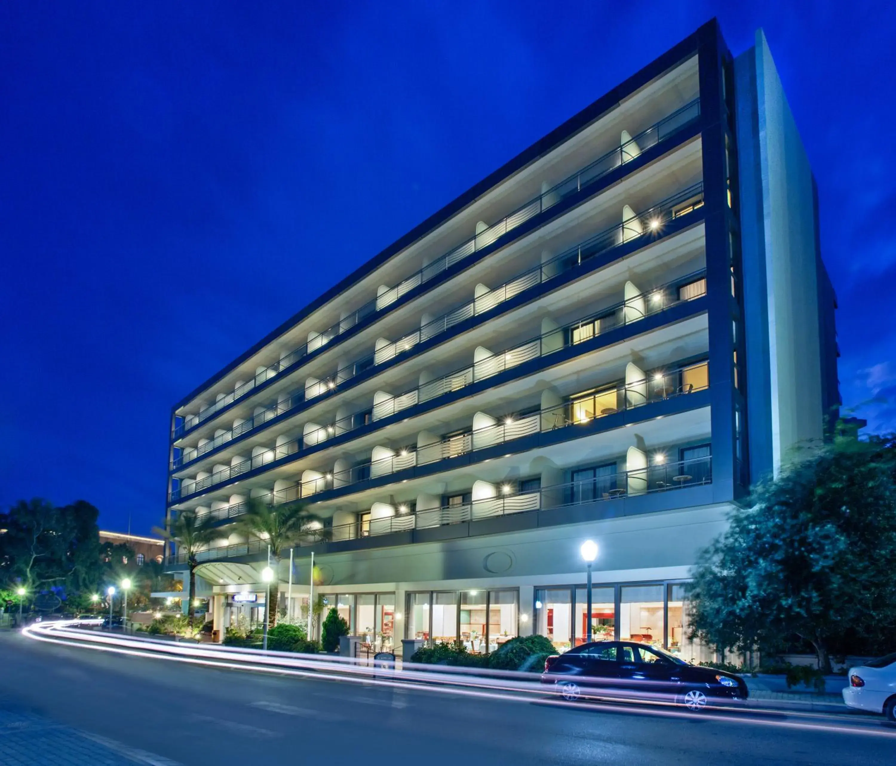 Facade/entrance in Mediterranean Hotel Facade/entrance in Mediterranean Hotel