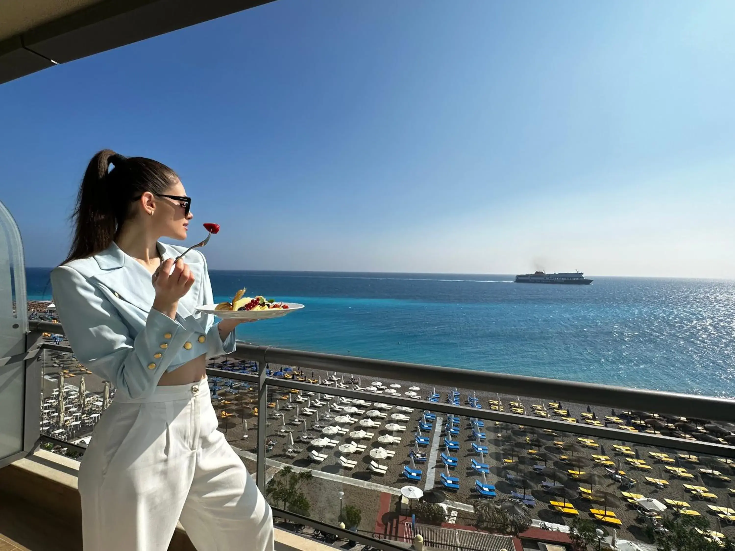 Sea view in Mediterranean Hotel Sea view in Mediterranean Hotel