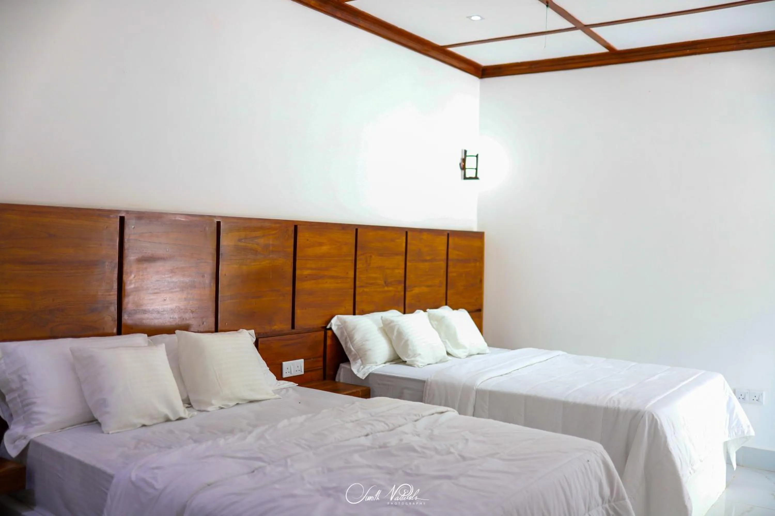 Bed in Ceylonta Beach Resort and Spa