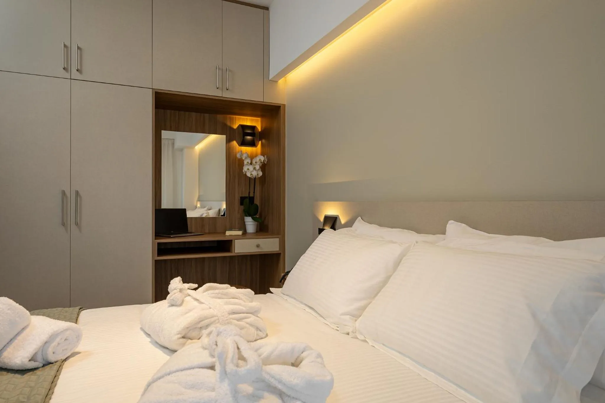 Bed in Ruby Luxury Suites
