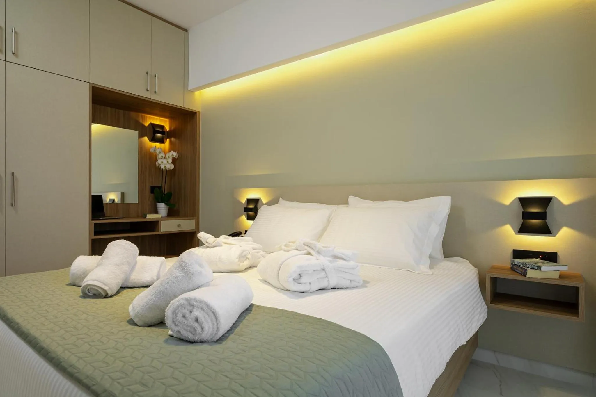 Bed in Ruby Luxury Suites
