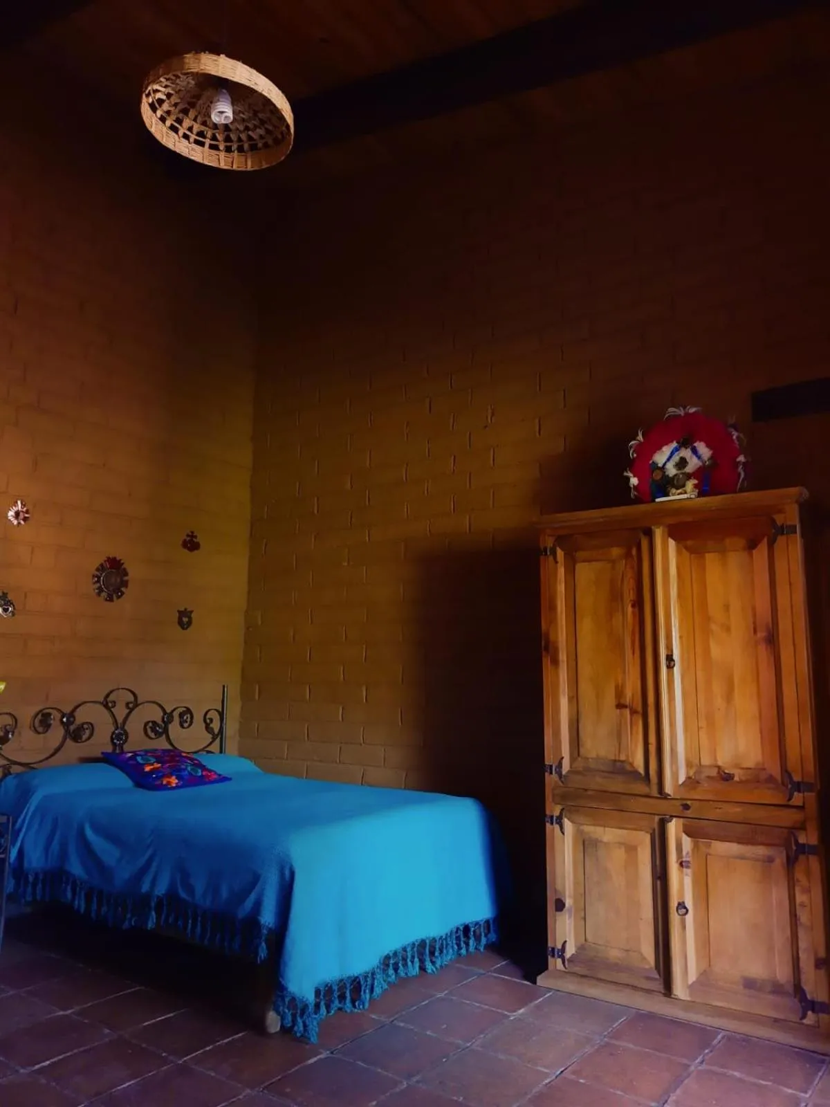 Bed in Huayápam Yù'ú Lodge