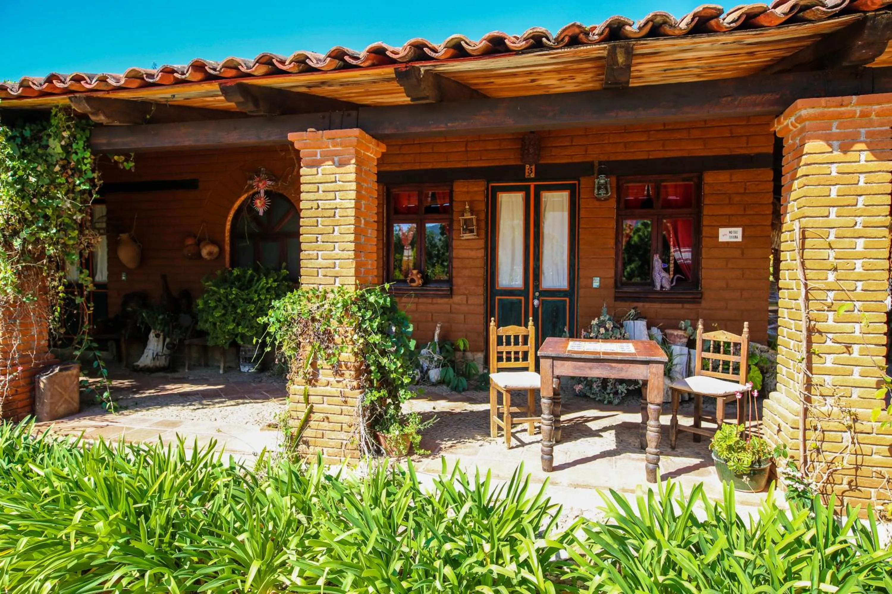 Patio in Huayápam Yù'ú Lodge