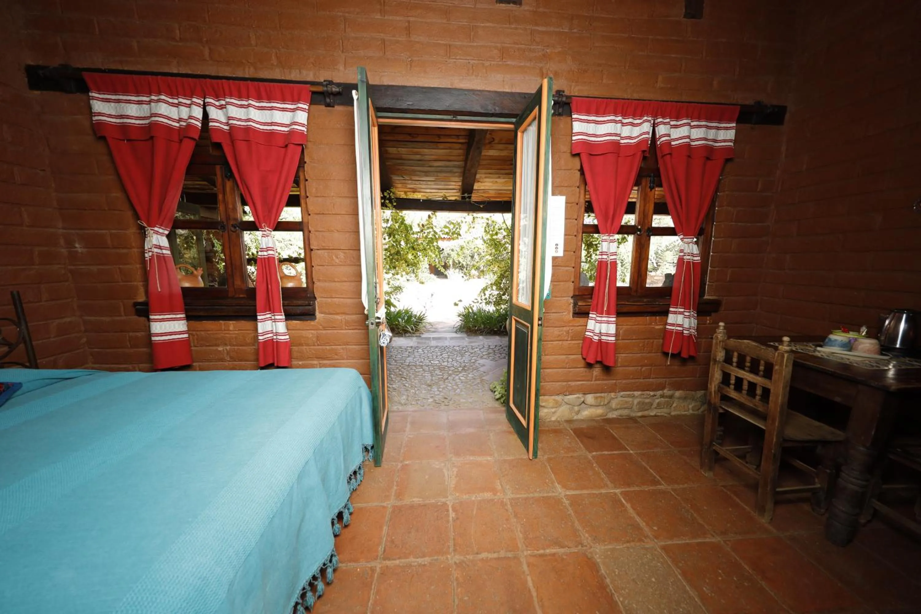 Bed in Huayápam Yù'ú Lodge