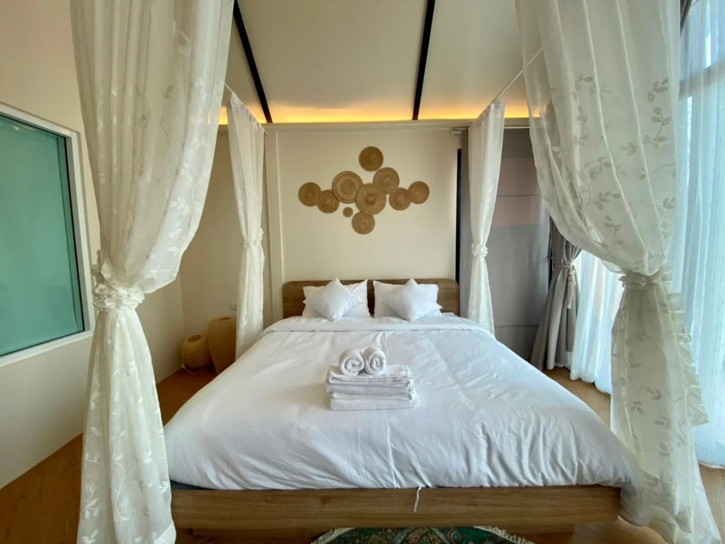 Bed in Baan Nai Baan Nok Resort