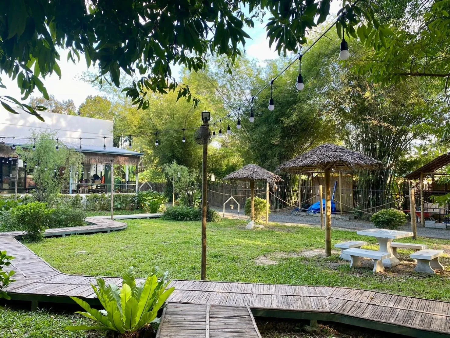 Seating area in Baan Nai Baan Nok Resort