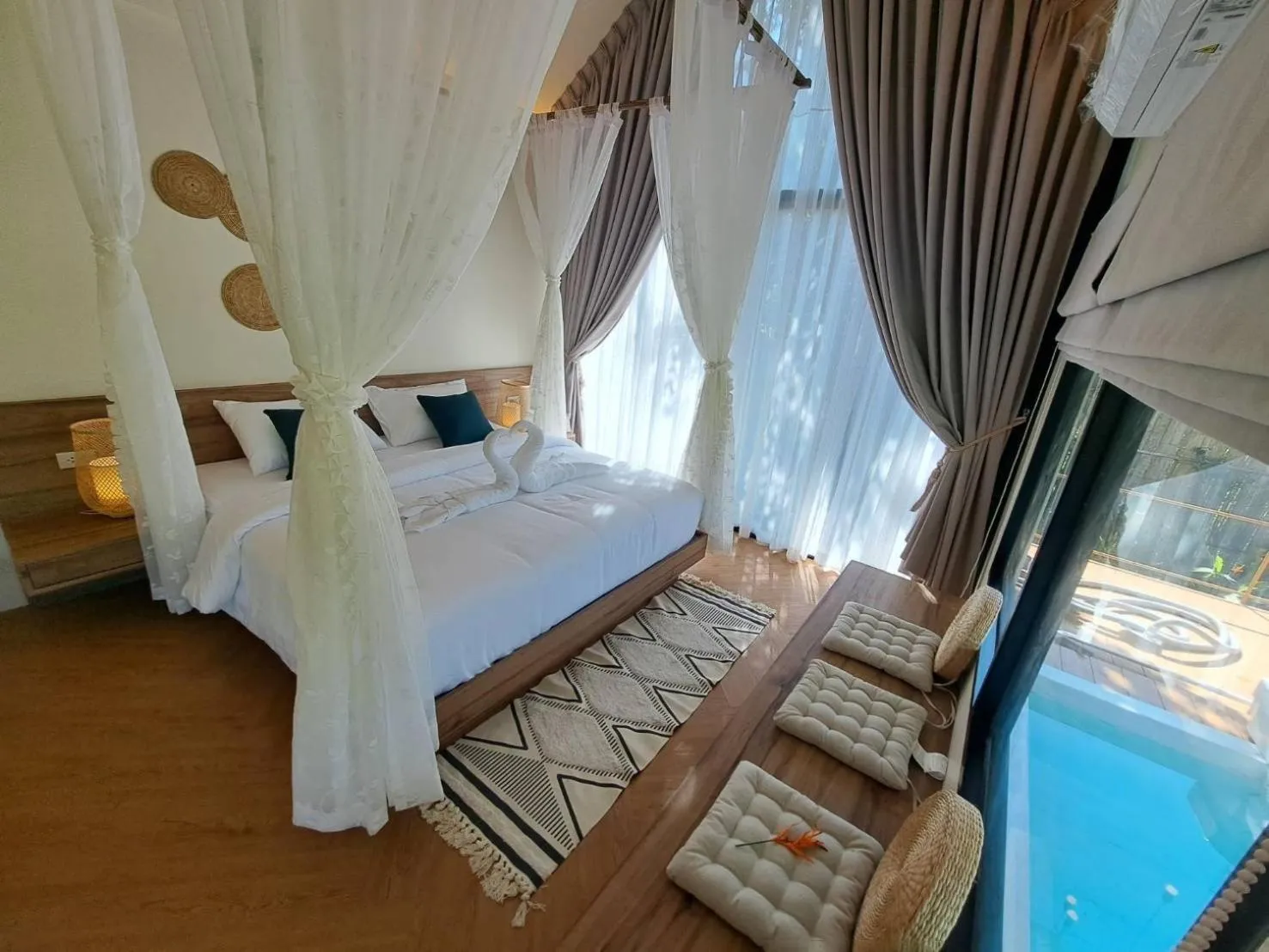 Bedroom, Bed in Baan Nai Baan Nok Resort