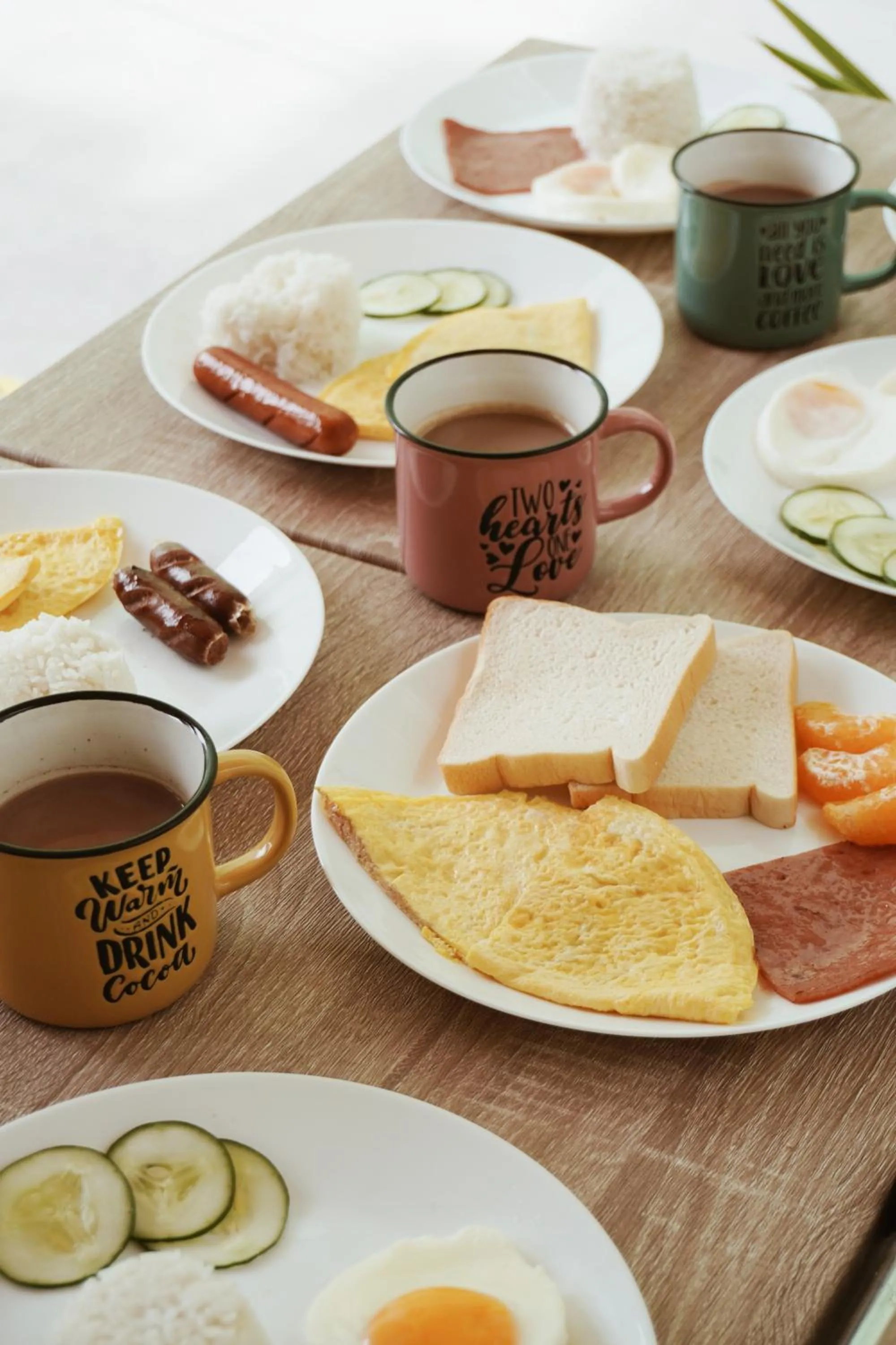 Breakfast in Cebu Backpackers Hostel