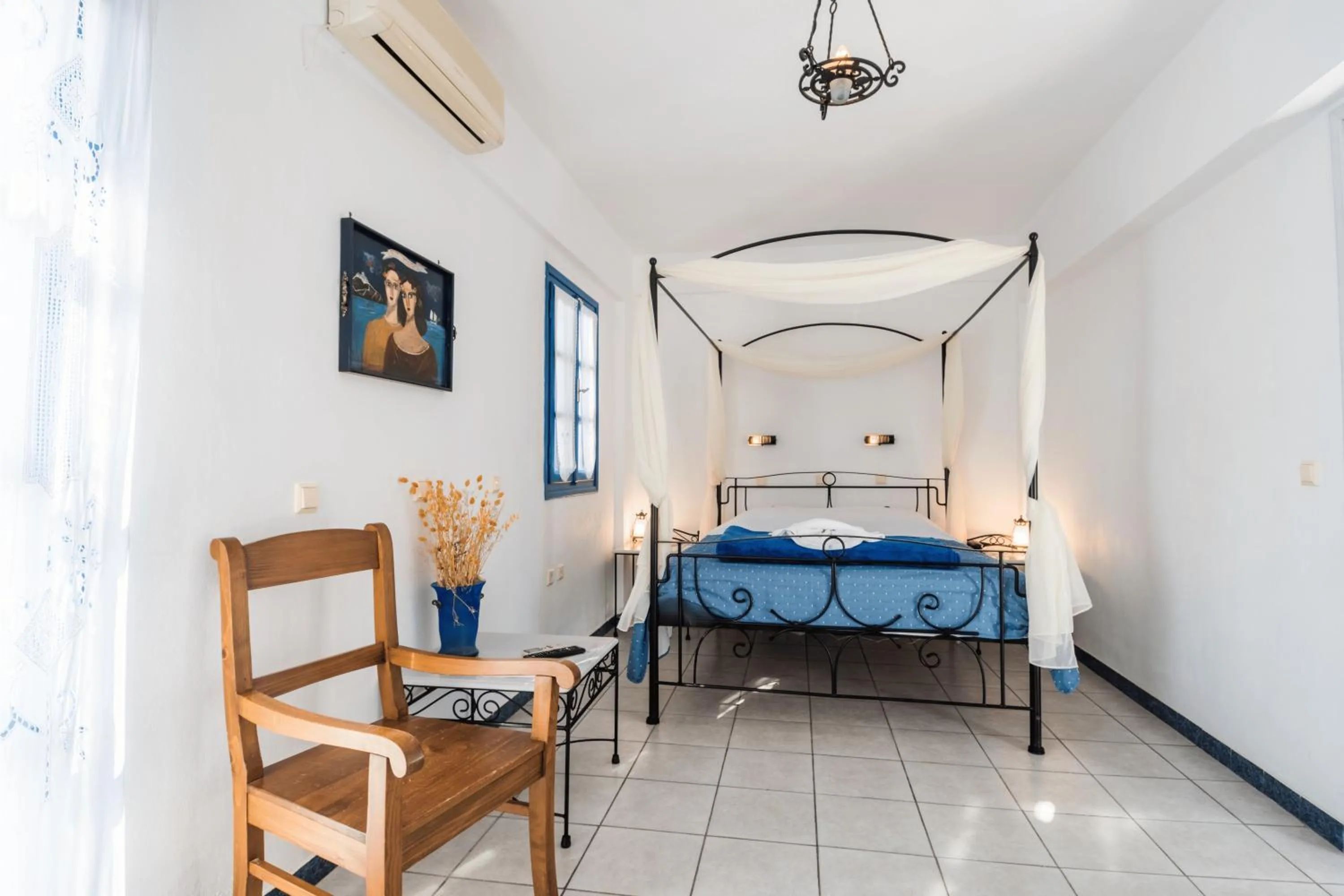 Bed in Irigeneia Hotel