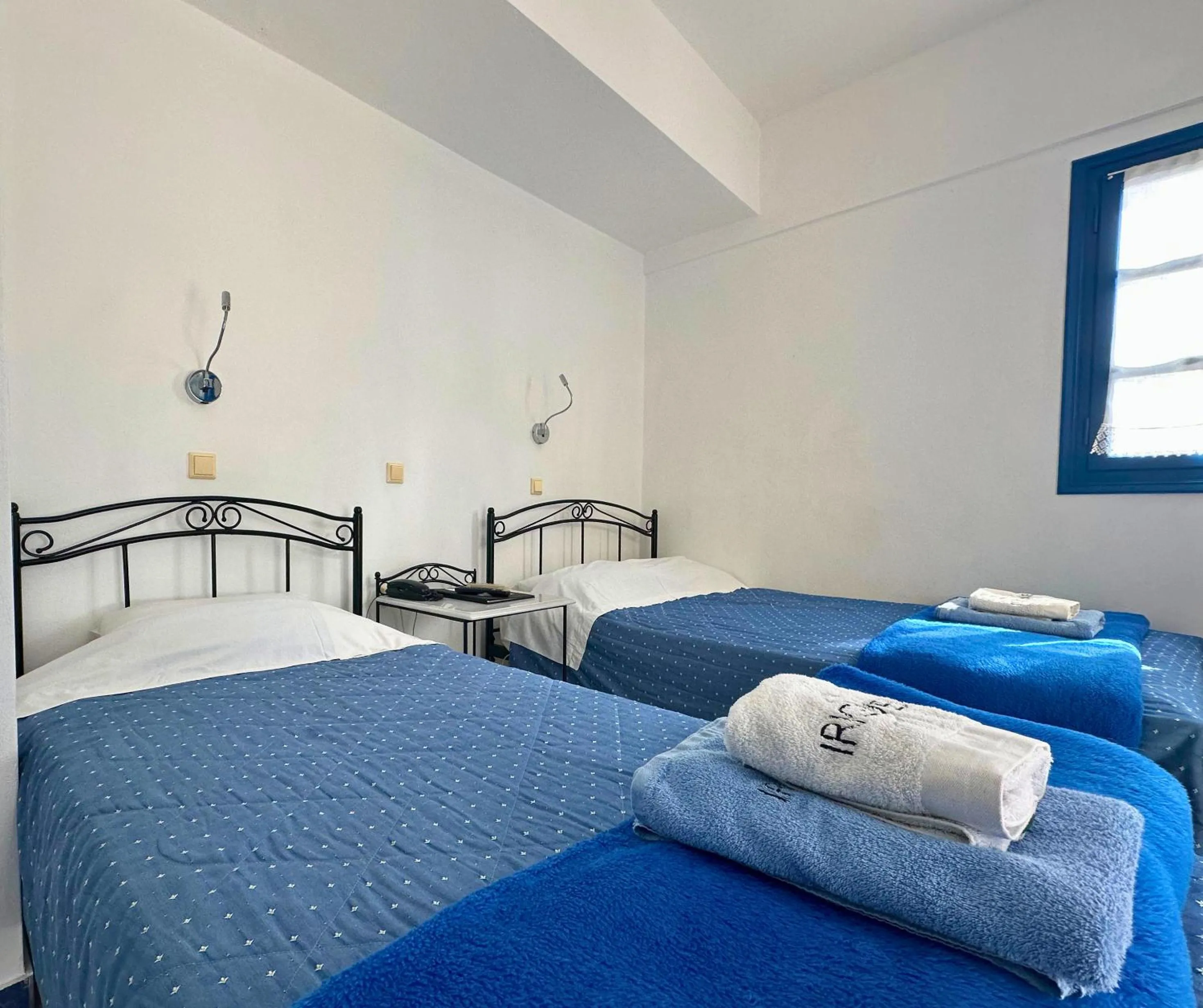 Bedroom, Bed in Irigeneia Hotel