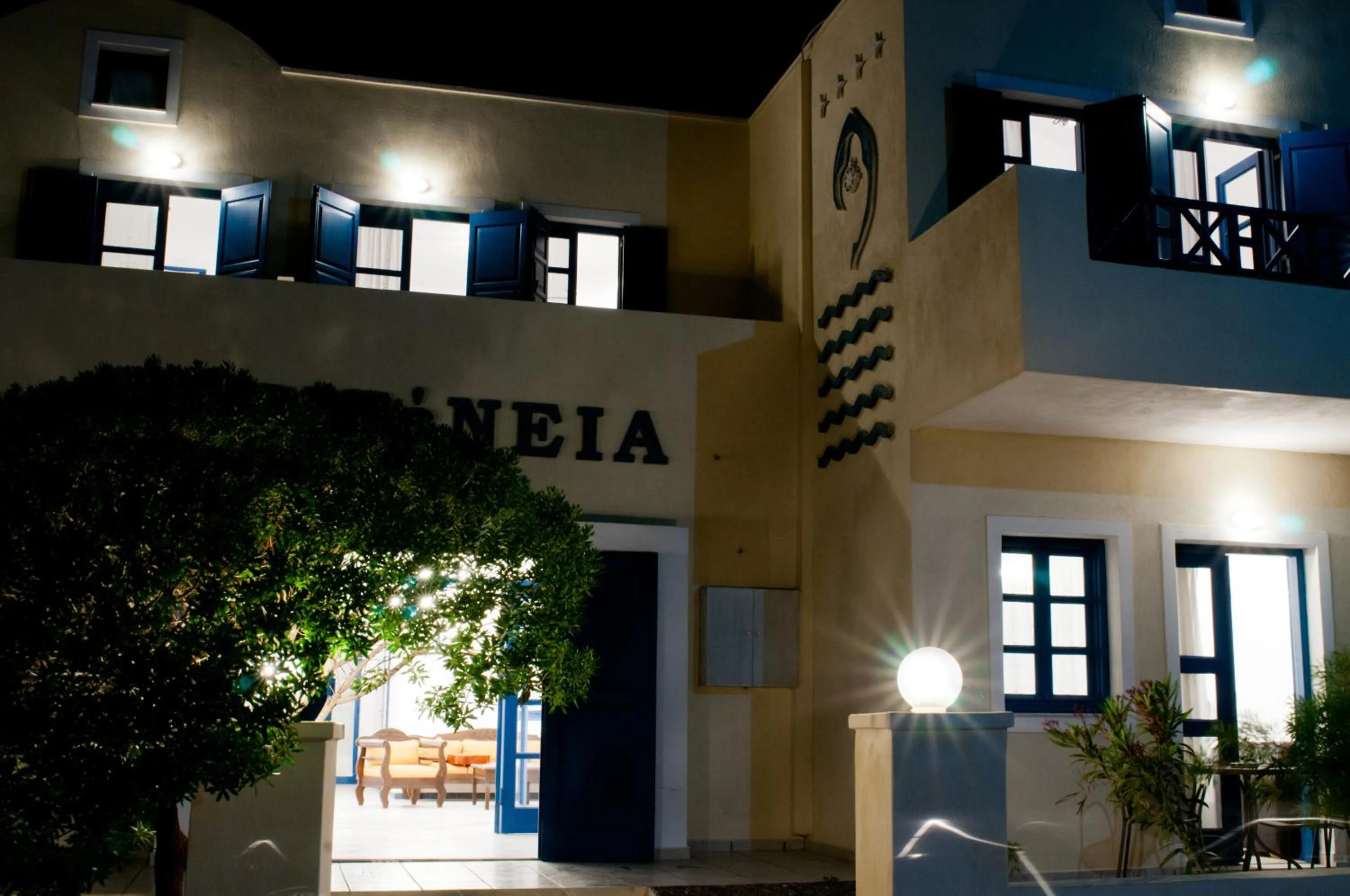 Facade/entrance in Irigeneia Hotel