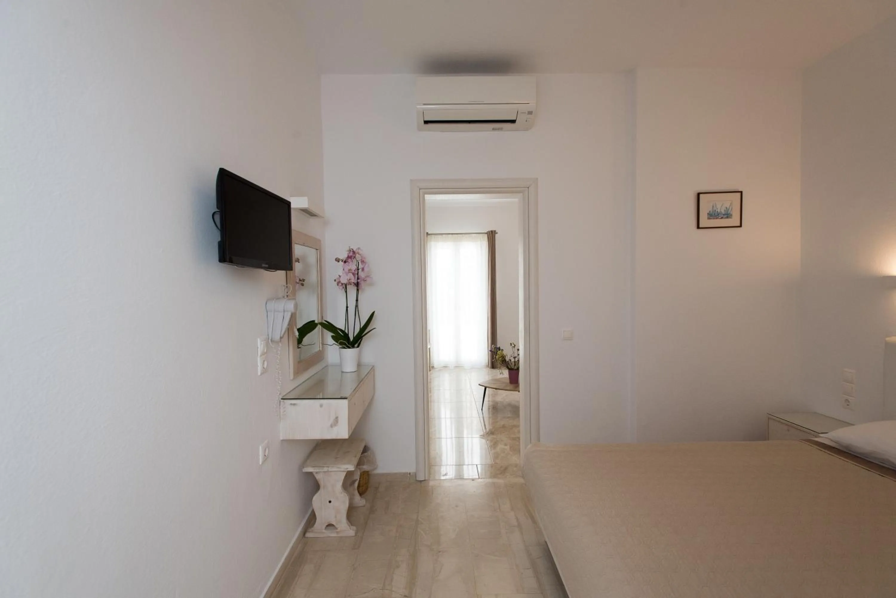 Bed in Hotel Spanelis