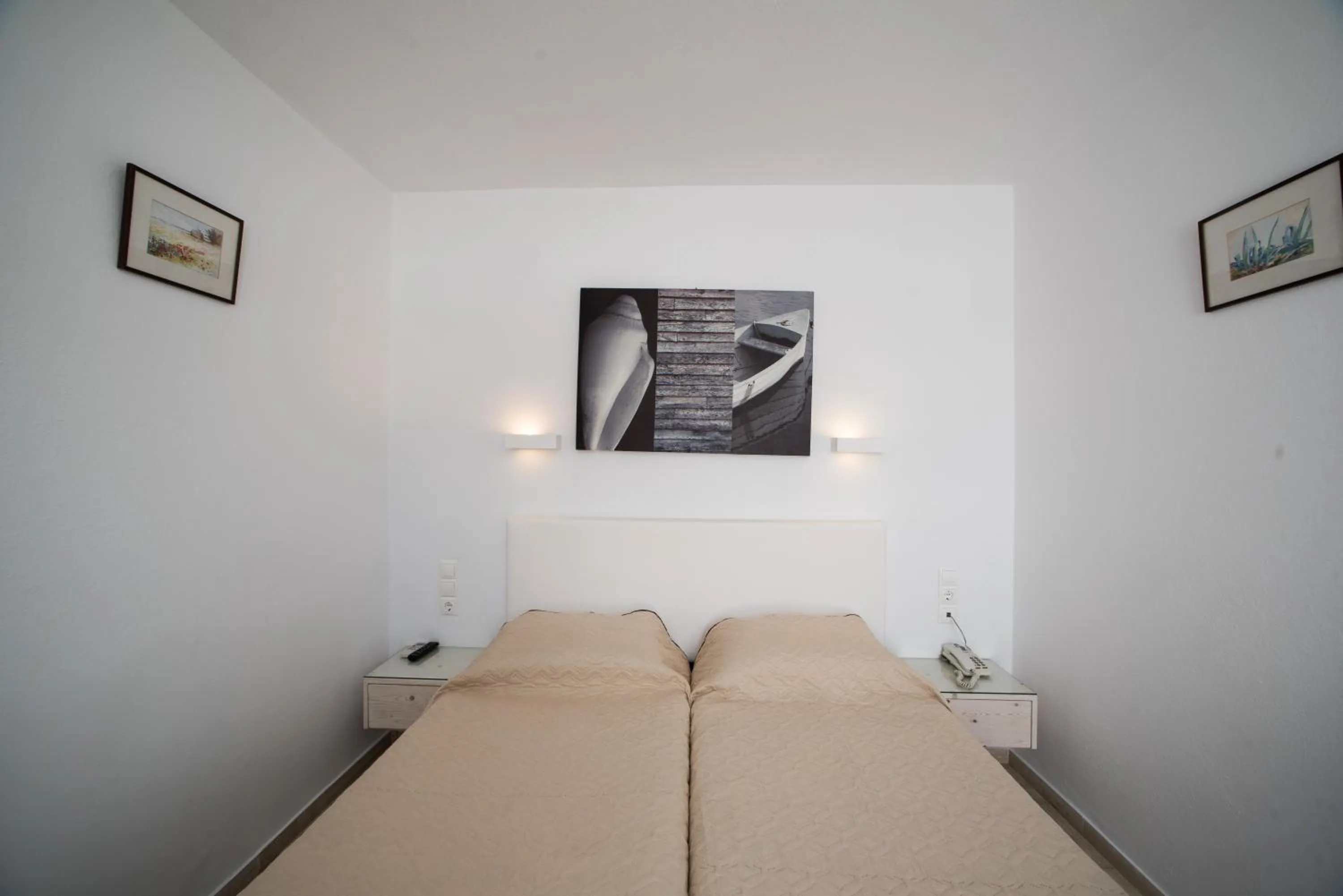 Bed in Hotel Spanelis