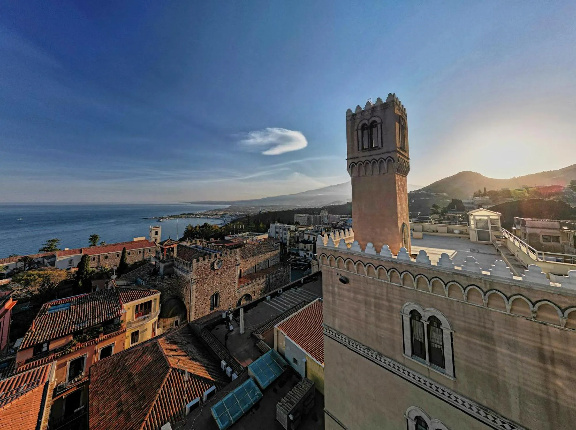 Landmark view in Palazzo Vecchio Taormina