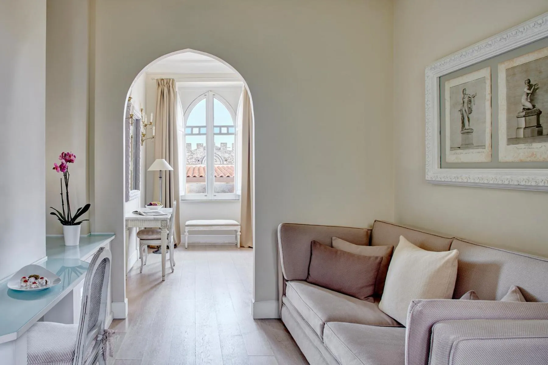 Living room in Palazzo Vecchio Taormina