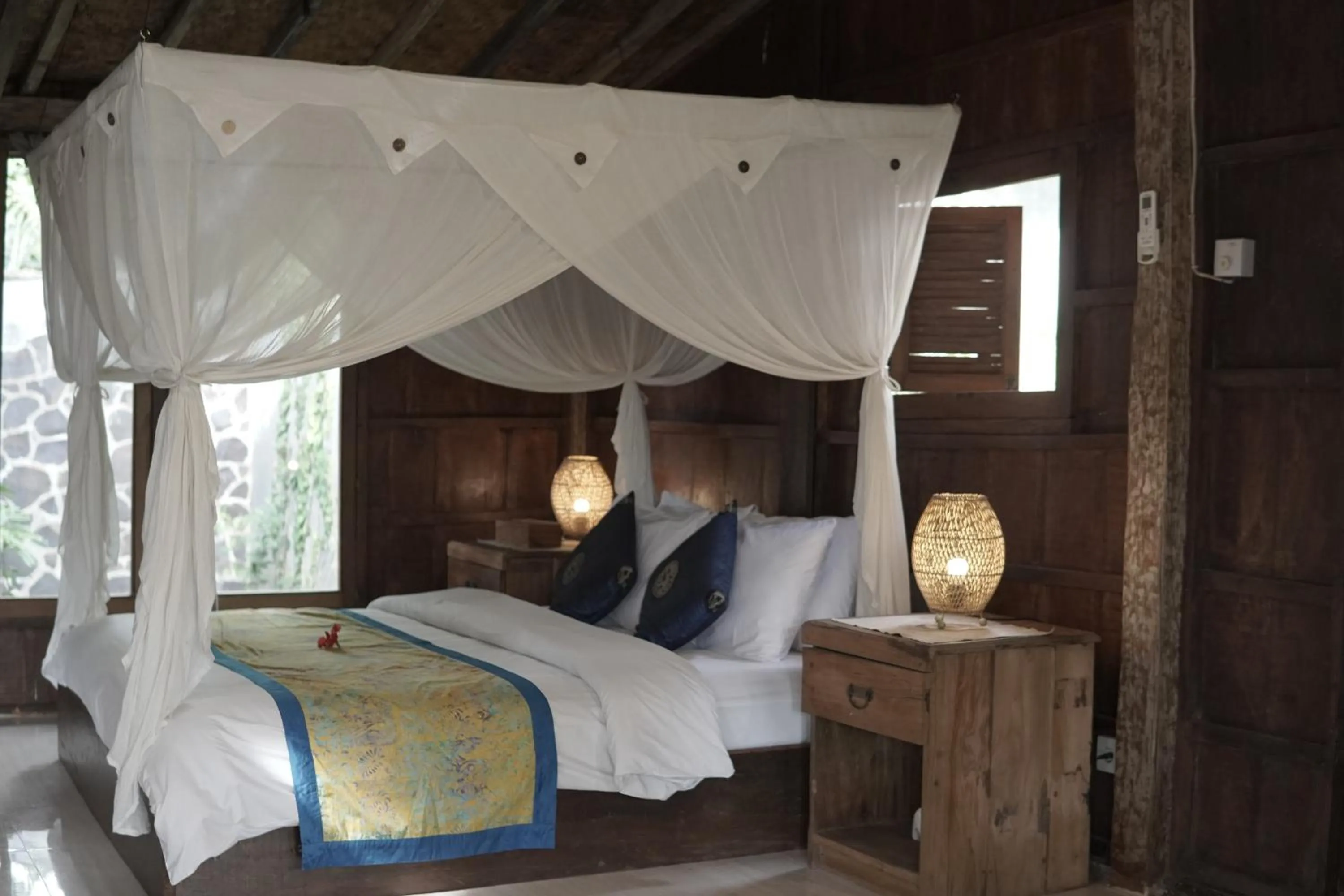 Bed in Sentana Villa Ubud