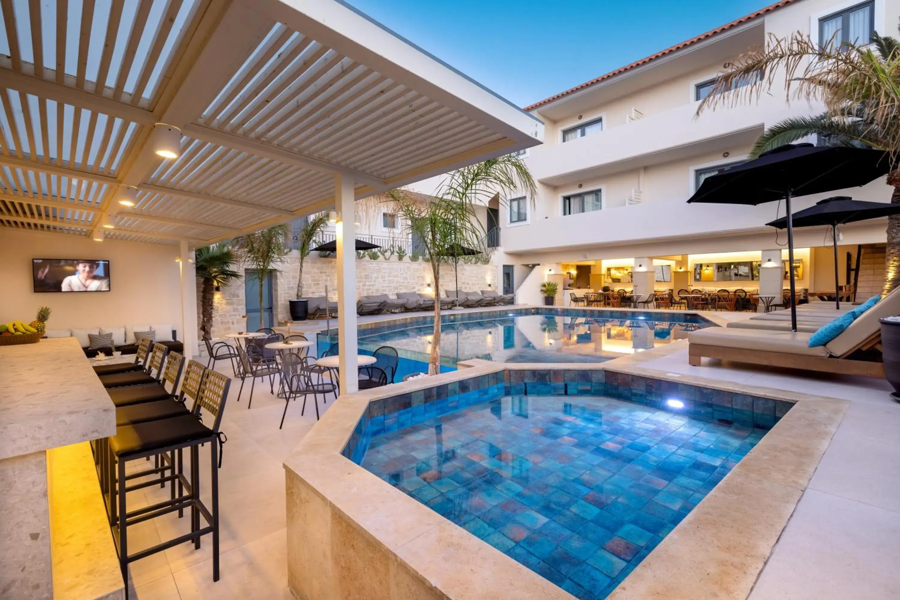 Pool view in La Stella Suites Pool view in La Stella Suites