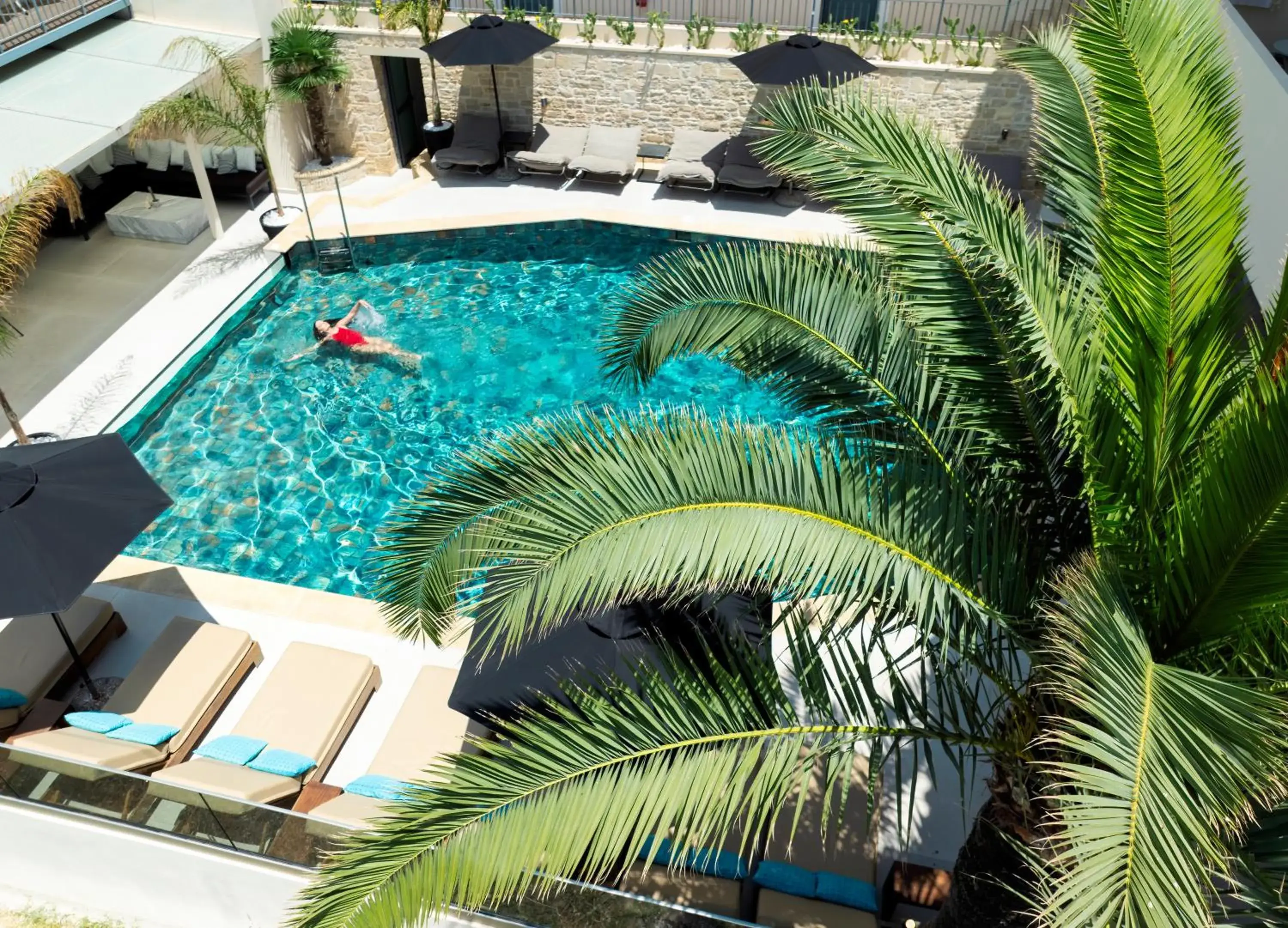 Pool view in La Stella Suites Pool view in La Stella Suites