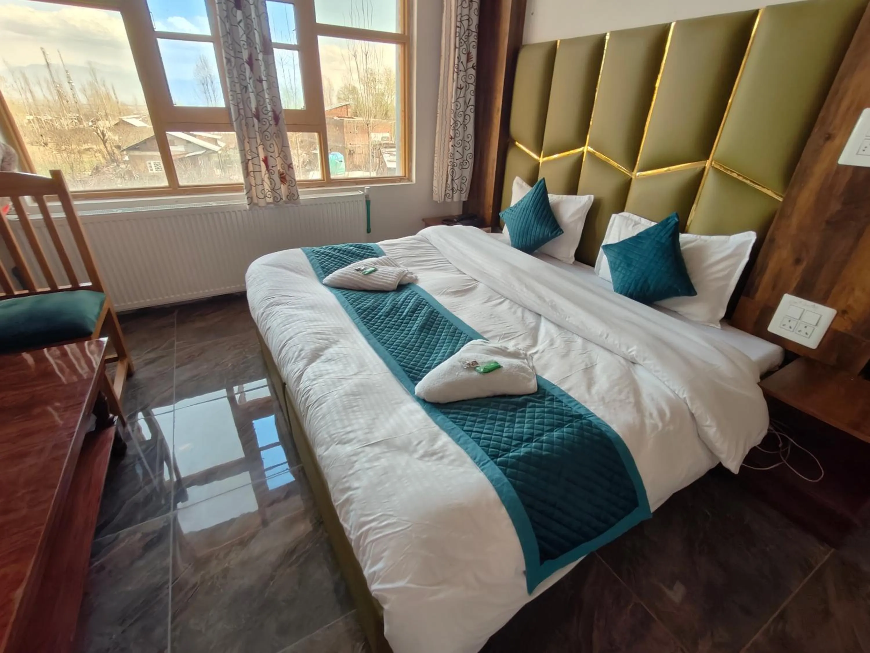 Bed in Gulsitara Resorts-Gulmarg