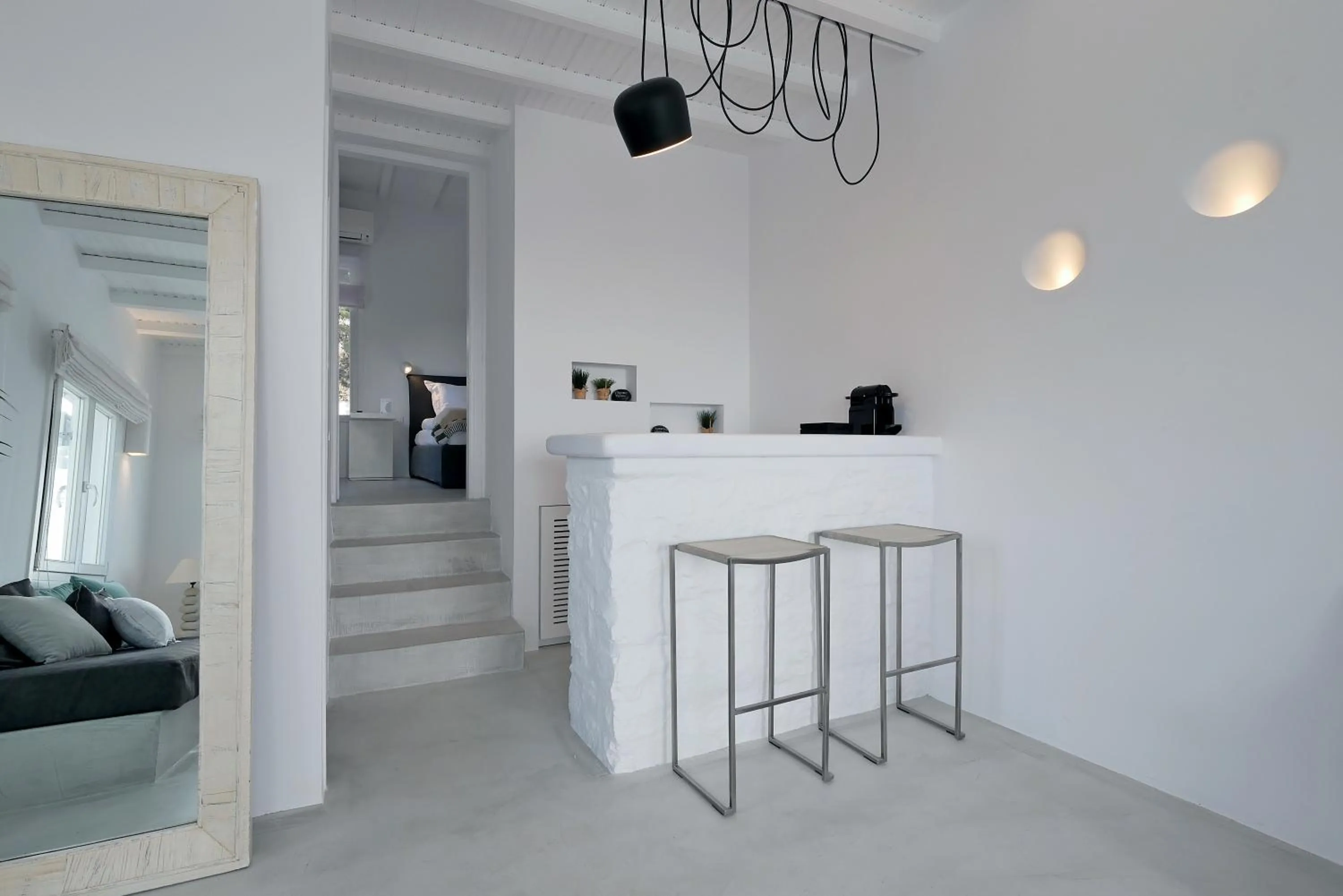 Living room in Ostraco Suites