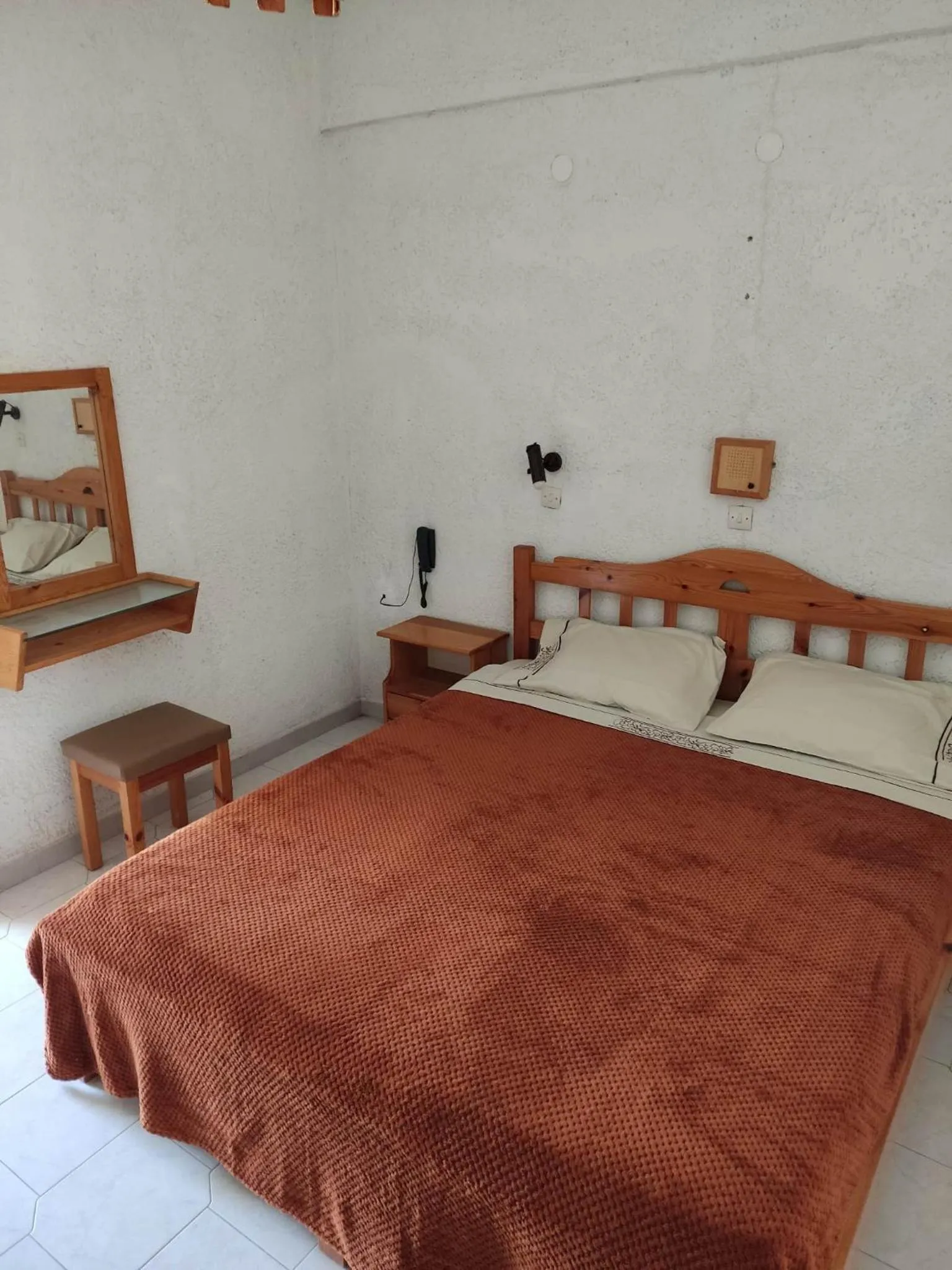 Bed in Kissandros Hotel