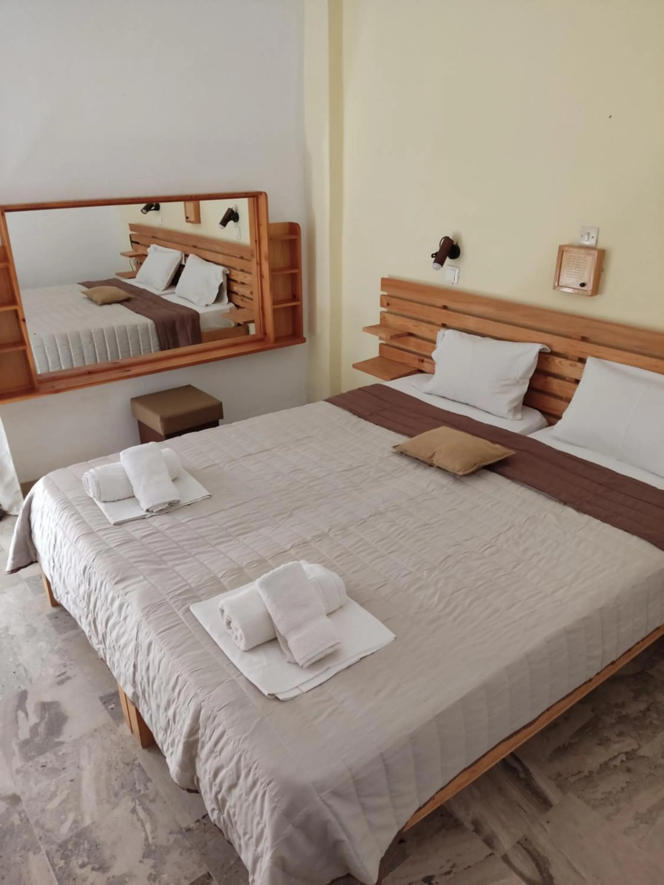 Bed in Kissandros Hotel