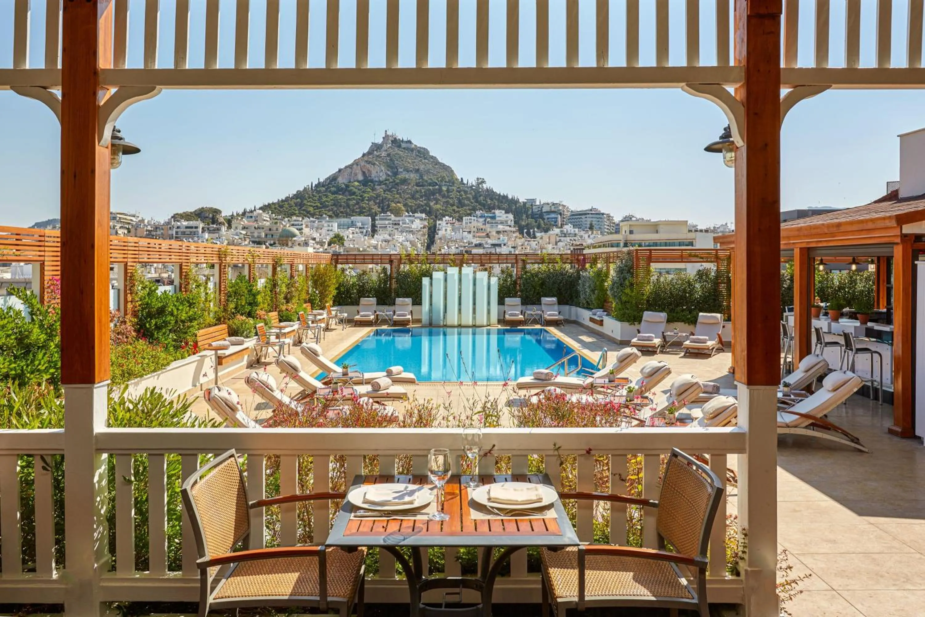 Swimming pool in Hotel Grande Bretagne, a Luxury Collection Hotel, Athens
