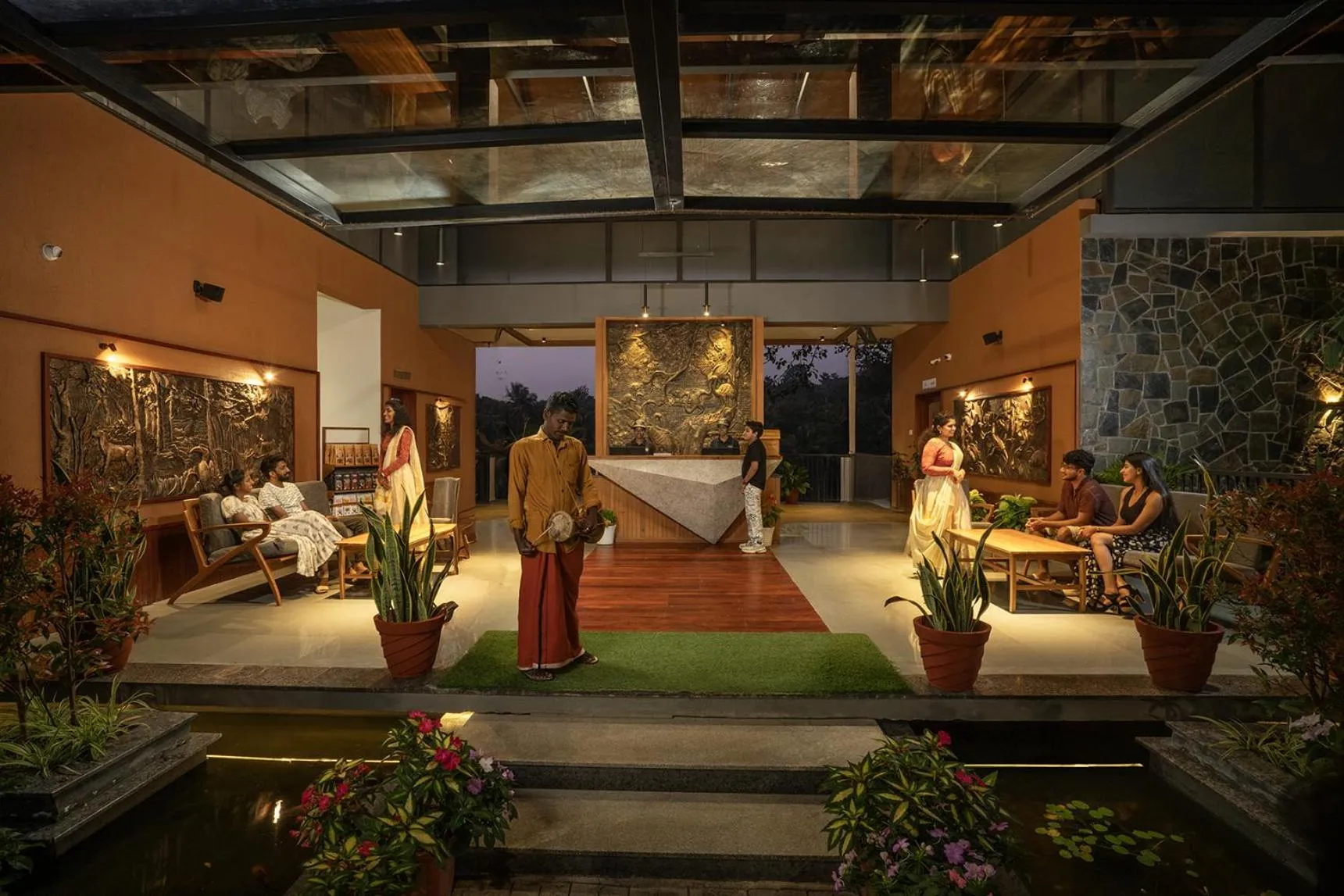 Lobby or reception in Crystal Kuruva Nature Resort & Spa