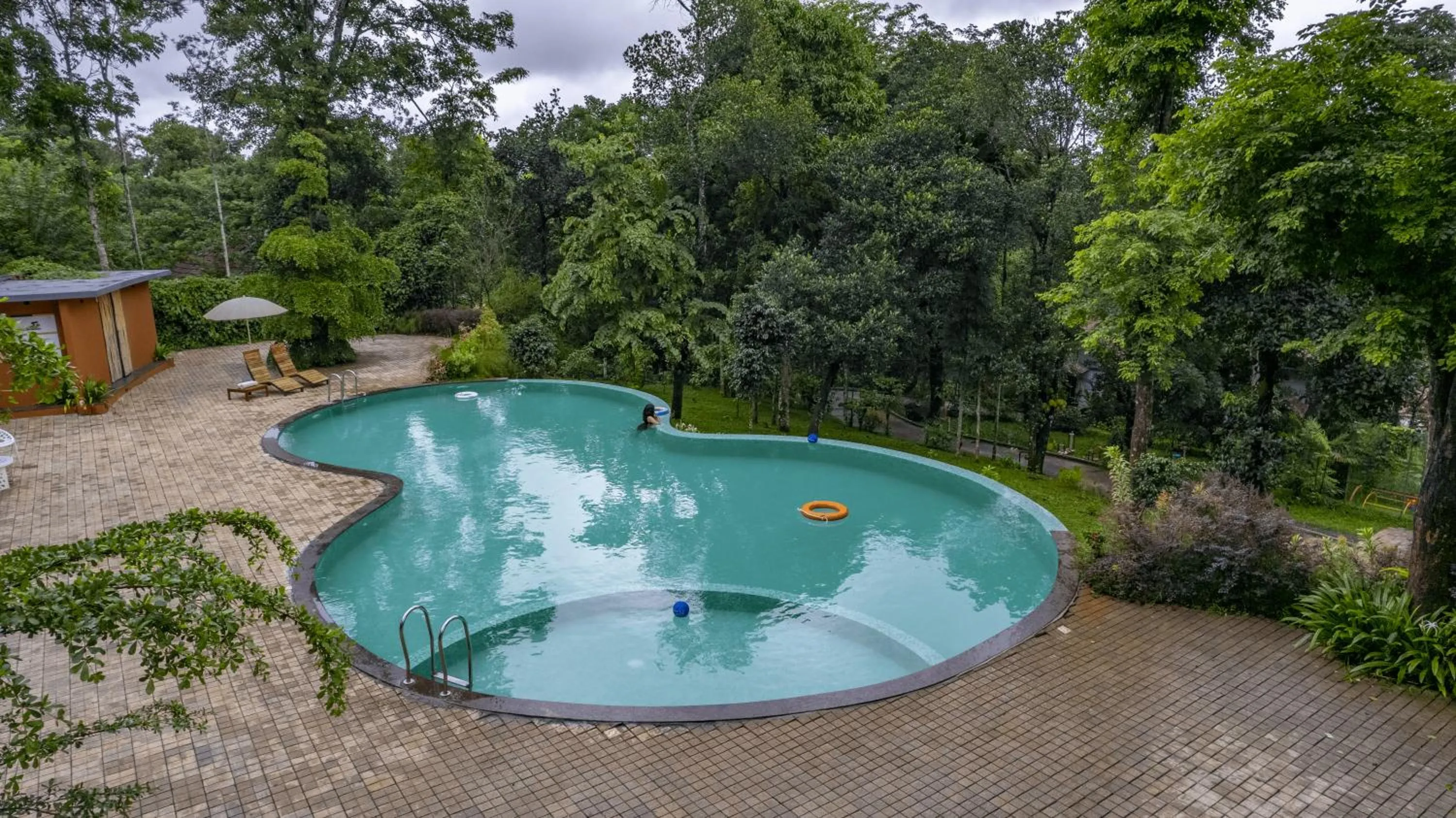 Pool view in Crystal Kuruva Nature Resort & Spa