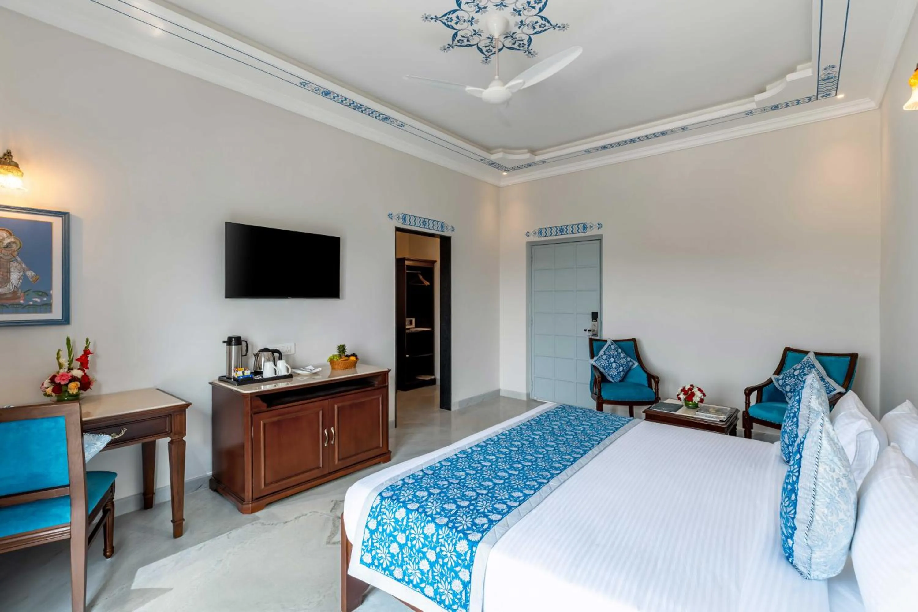 Bed in Maan Vilas - A Boutique Hotel Udaipur